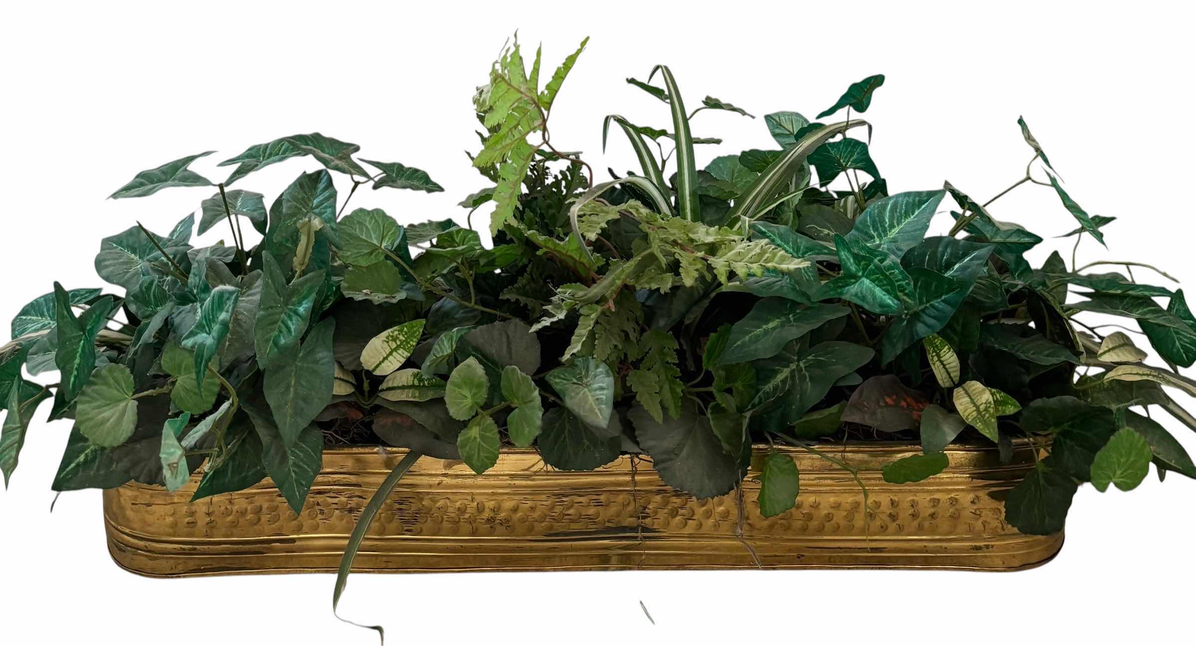 Photo 1 of ARTIFICIAL PLANT IN METAL CONTAINER 29”L