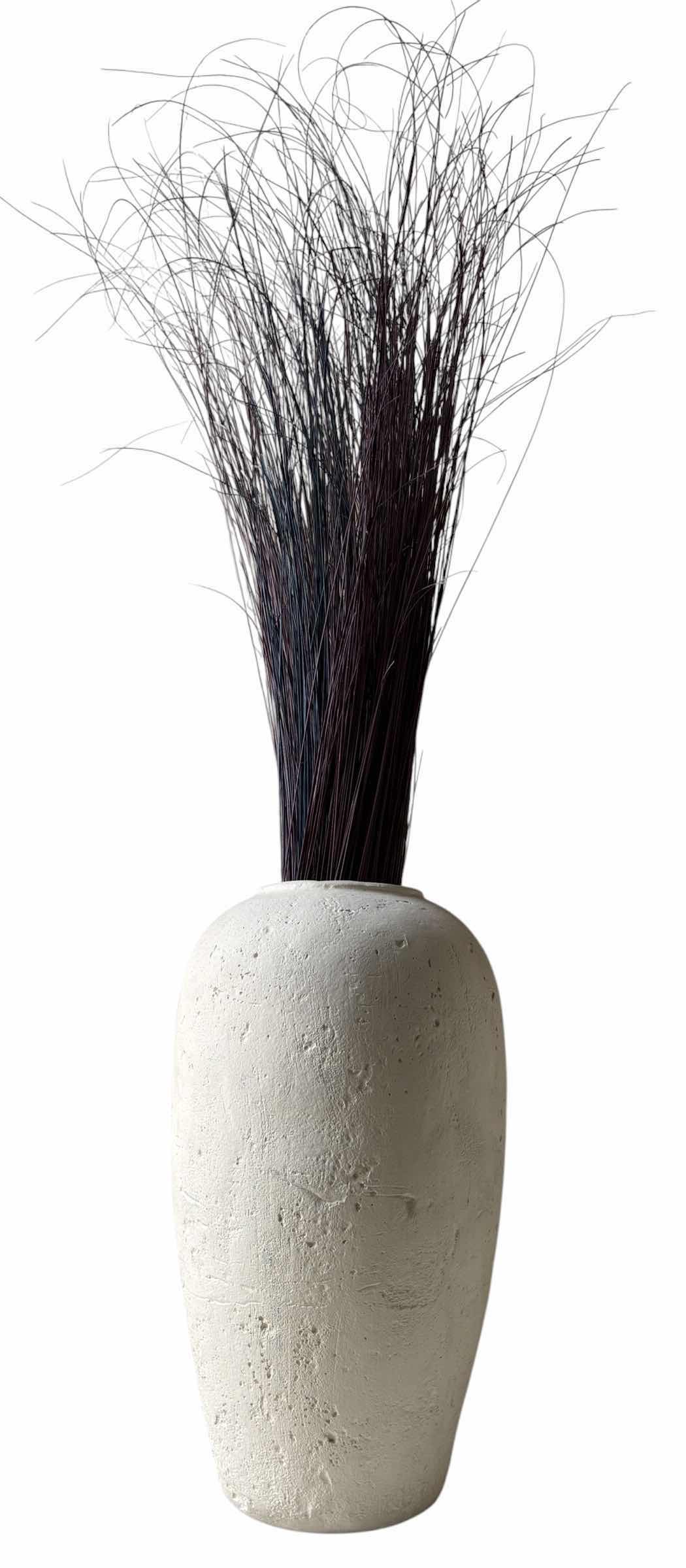 Photo 1 of CERAMIC VASE WITH DRIED PLANT H42”