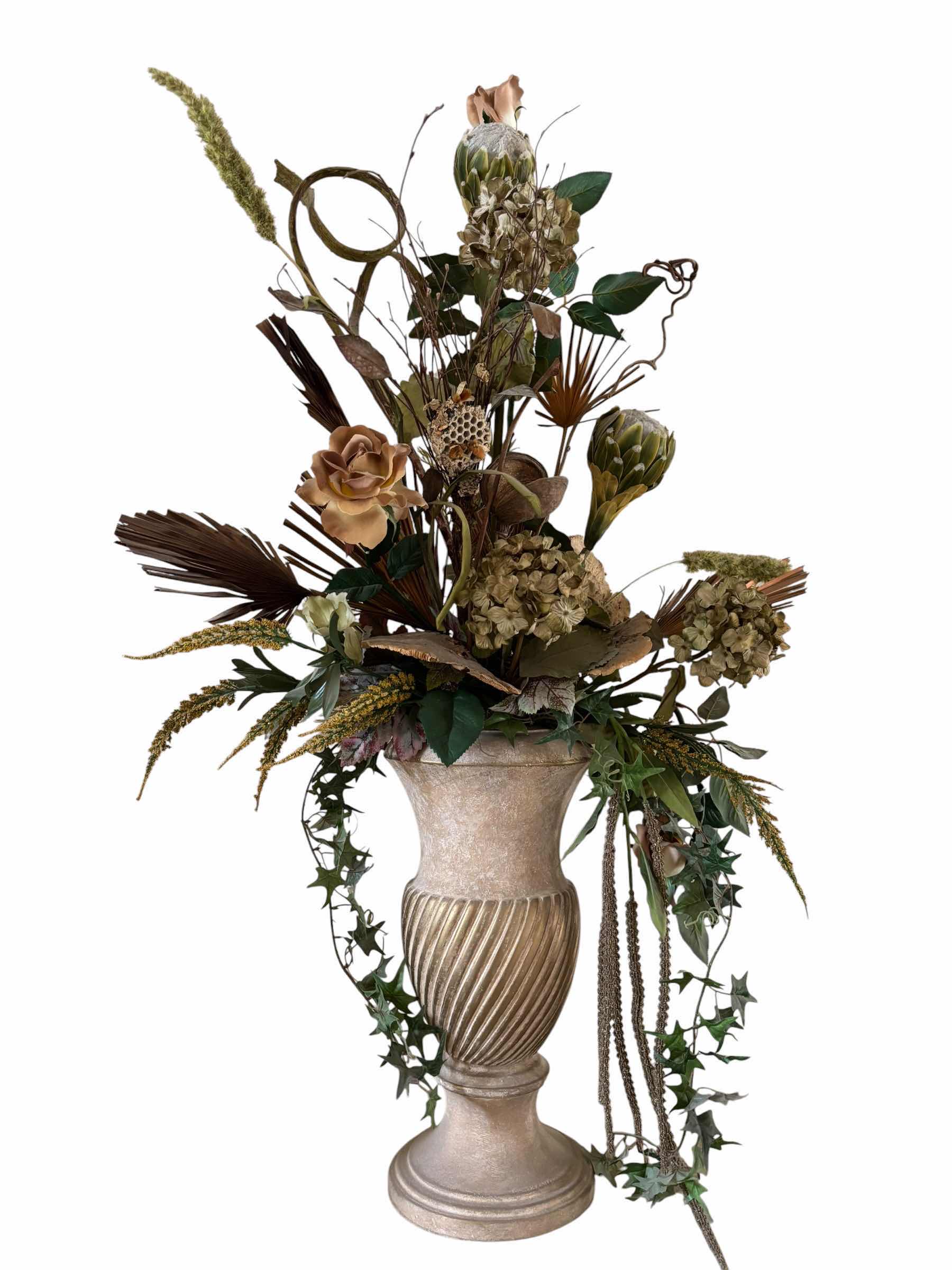Photo 1 of ARTIFICIAL FLOWERS IN DECORATIVE VASE H42”