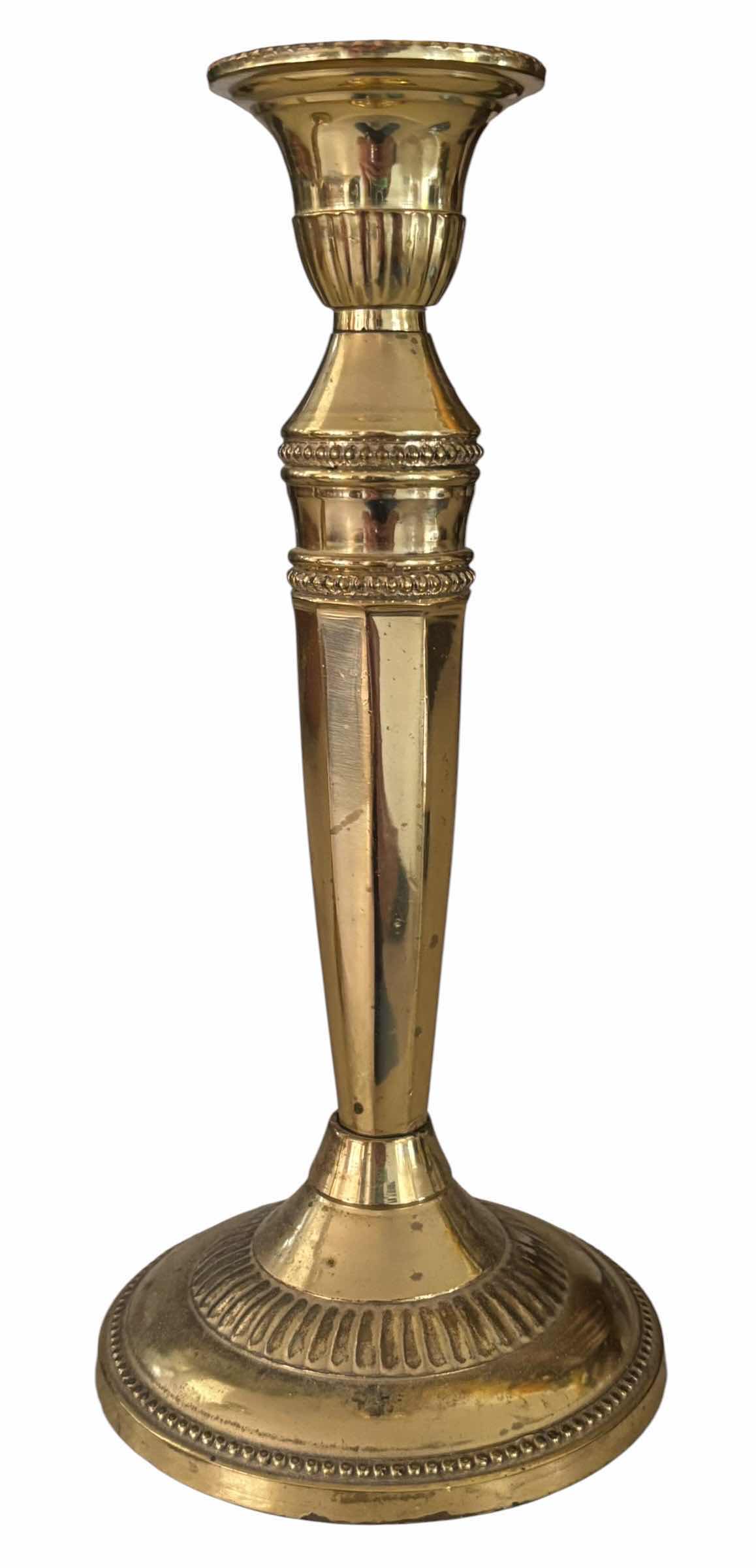Photo 1 of INDIAN-MADE BRASS CANDLESTICK HOLDERS