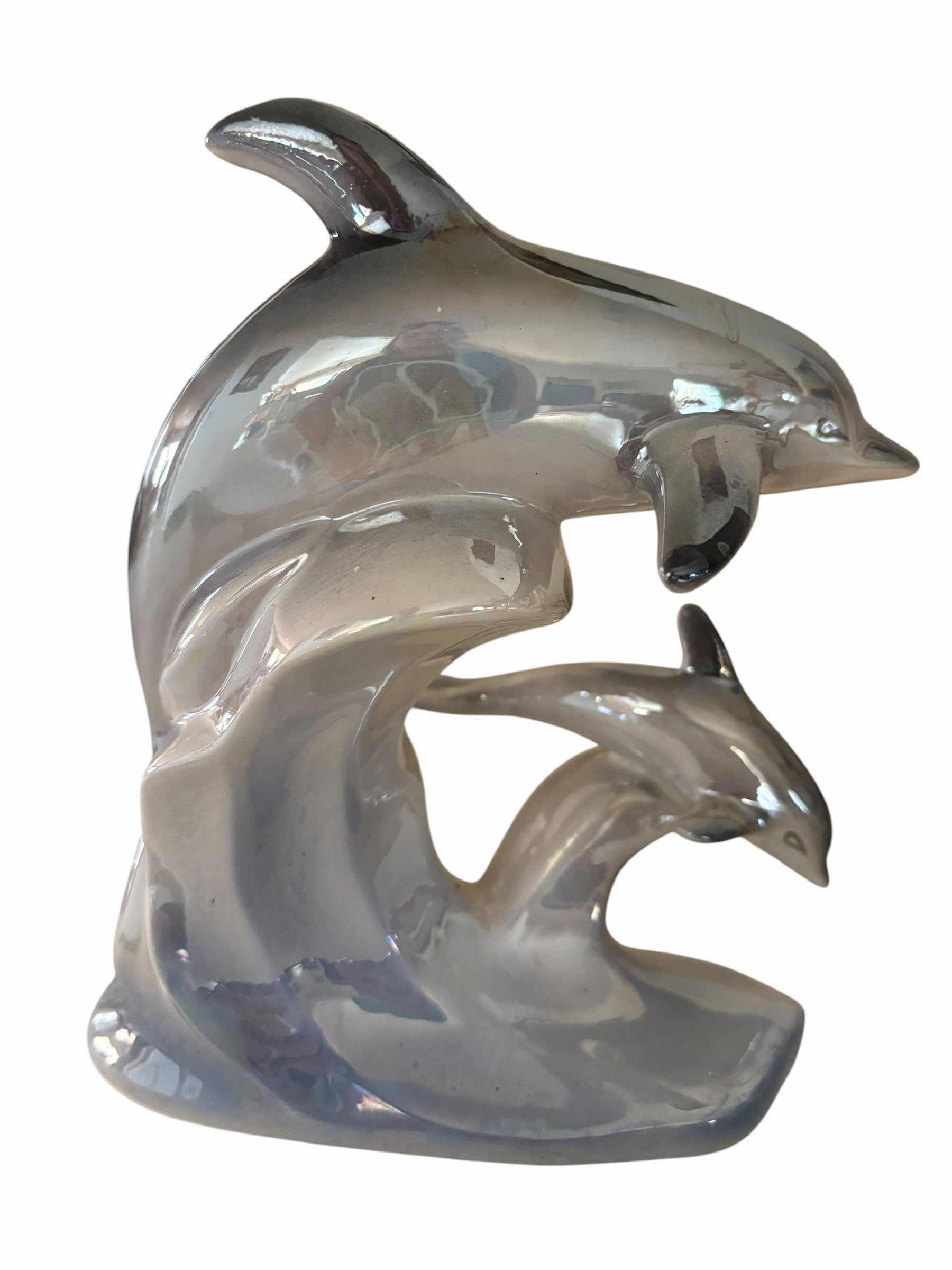 Photo 1 of INDONESIA-MADE COLLECTIBLE DOLPHIN DECOR (2) H7”