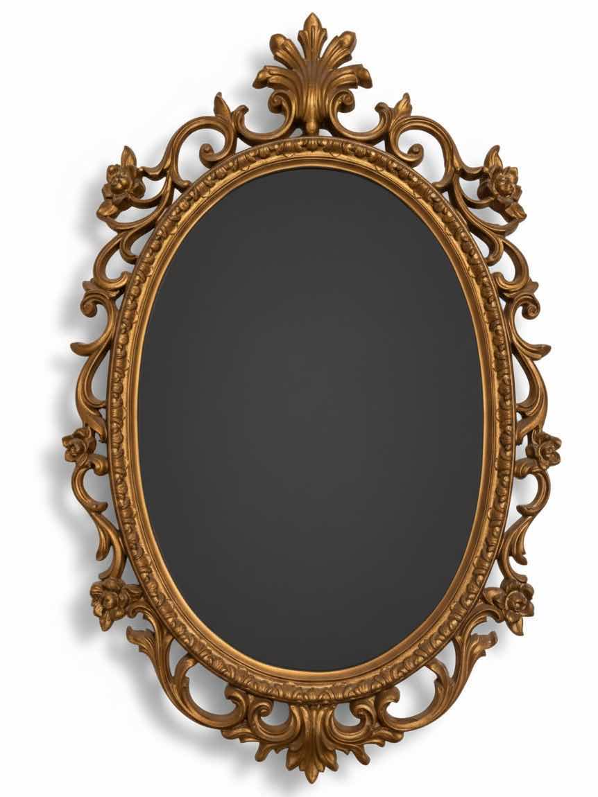 Photo 1 of WALL MIRROR H28” & MATCHING SHELF 19”L