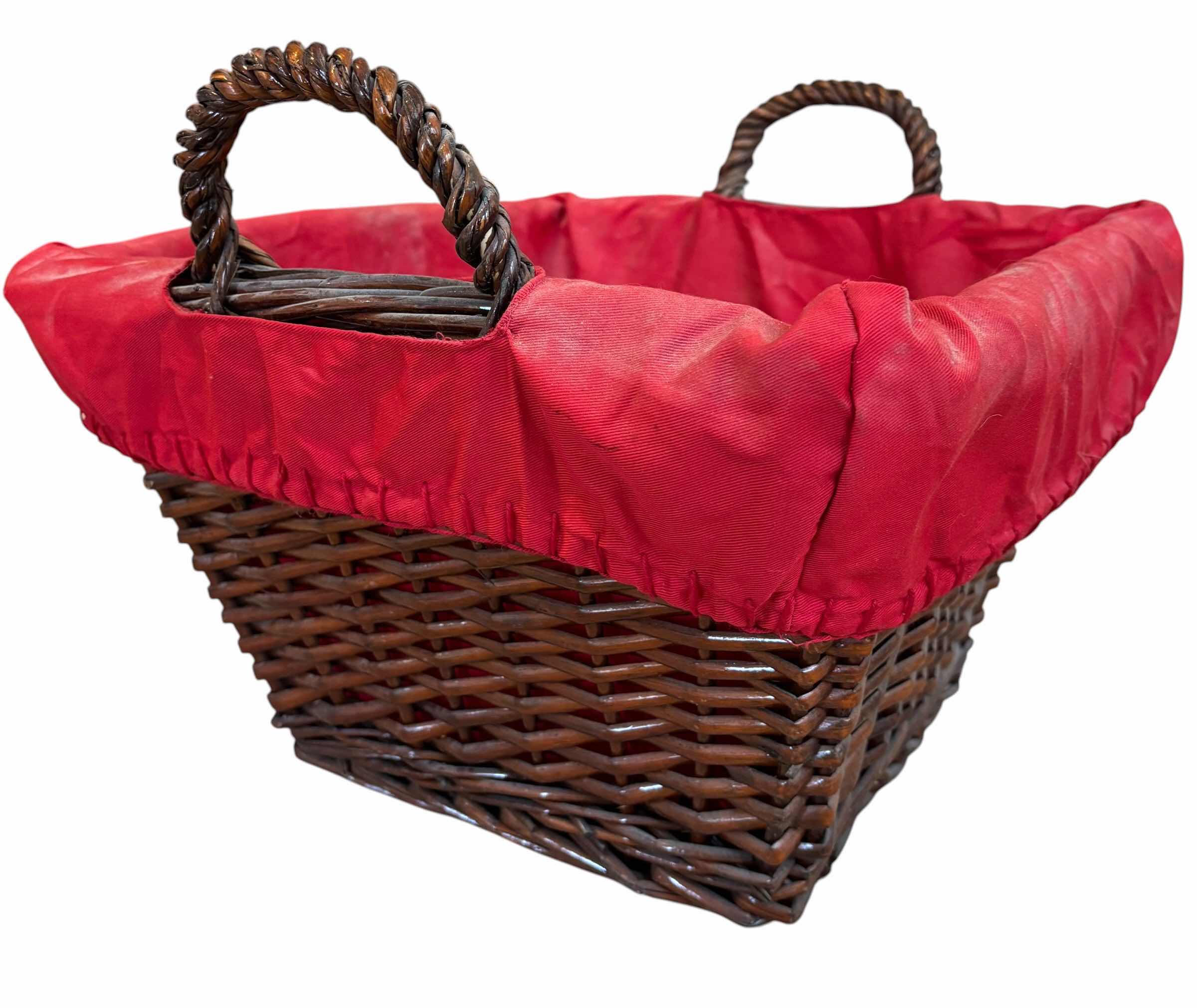 Photo 1 of ARTIFICIAL PLANT IN BASKET WITH ADDITIONAL BASKET