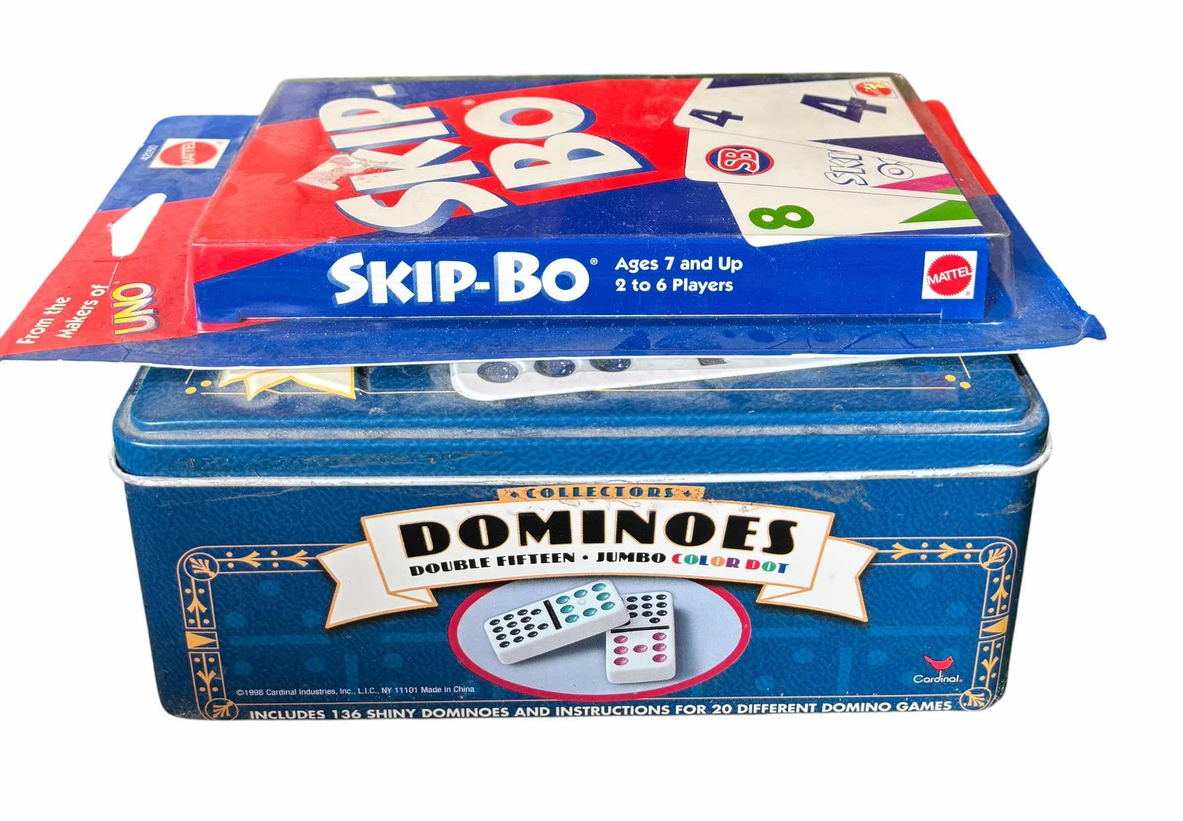 Photo 1 of DOUBLE FIFTEEN DOMINOES & SKIP BO GAME