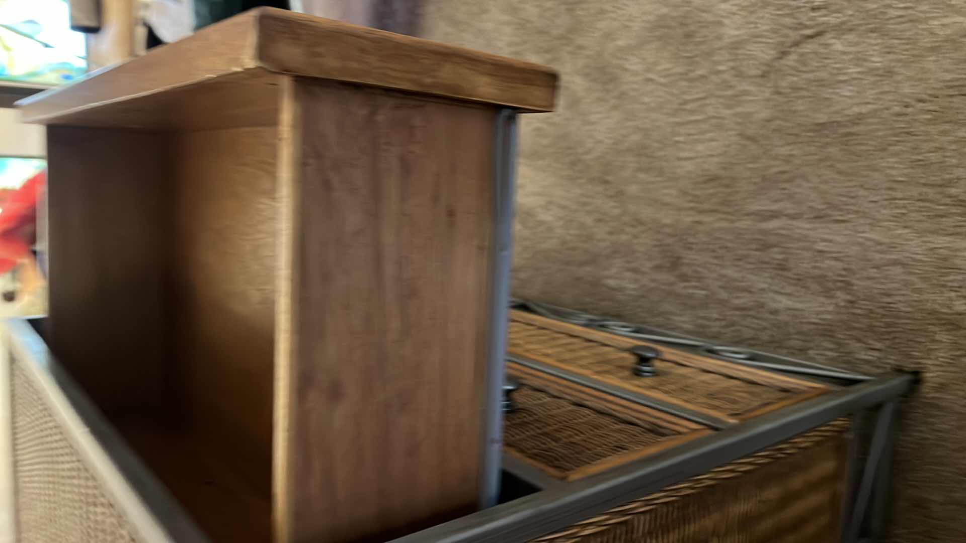 Photo 1 of WICKER W METAL 3 DRAWER DRESSER 32" x 19" H32"