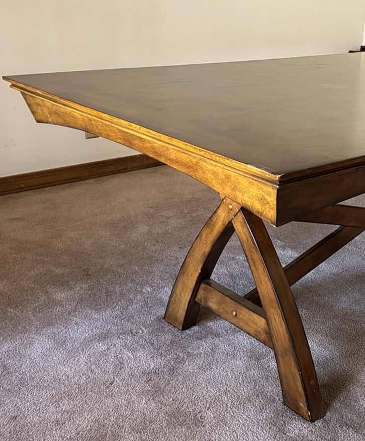 Photo 1 of SOLID WOOD DINING TABLE  42” X 72”