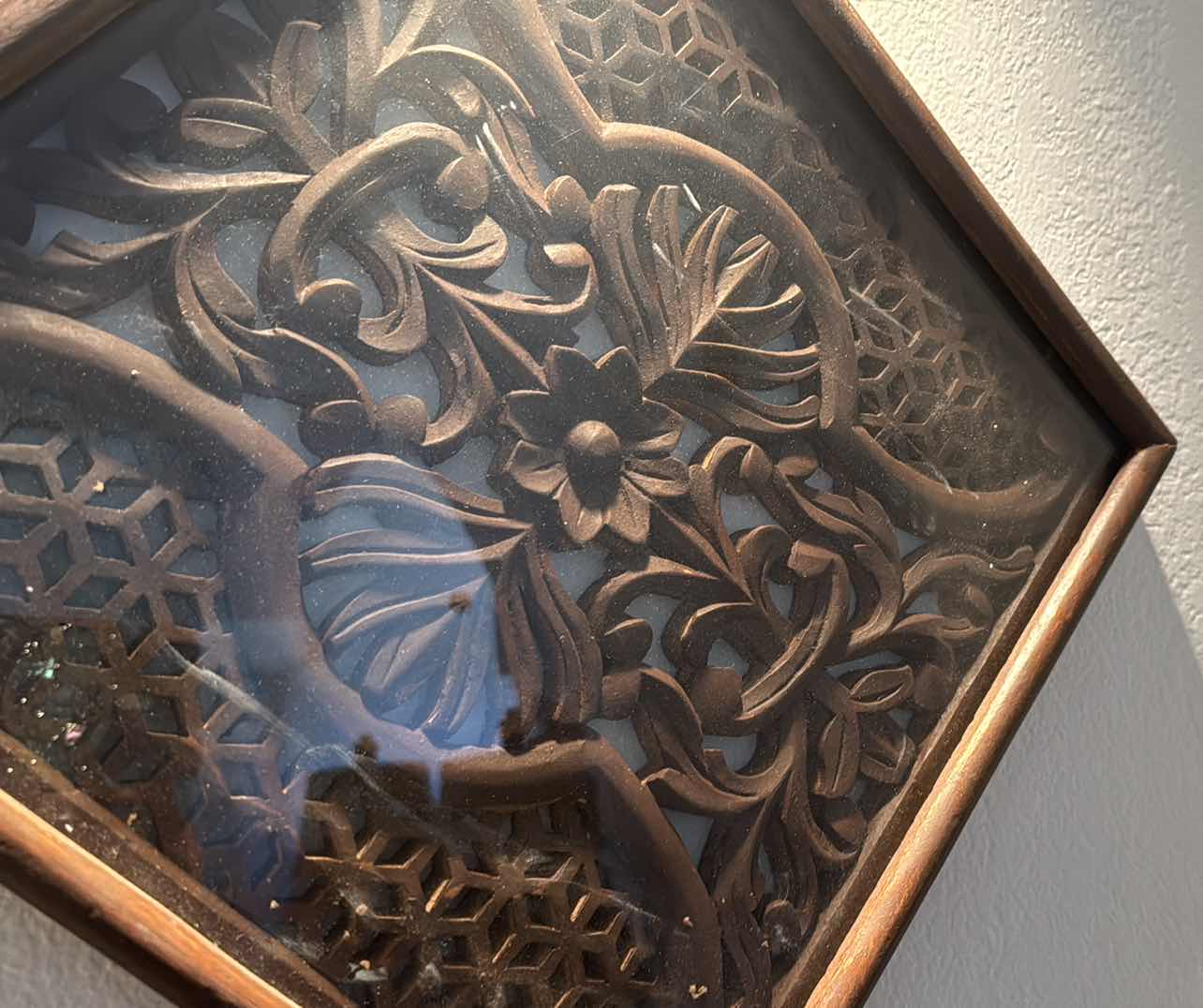 Photo 1 of WOOD CARVED WALL HANGING 
13.5” X 13.5”