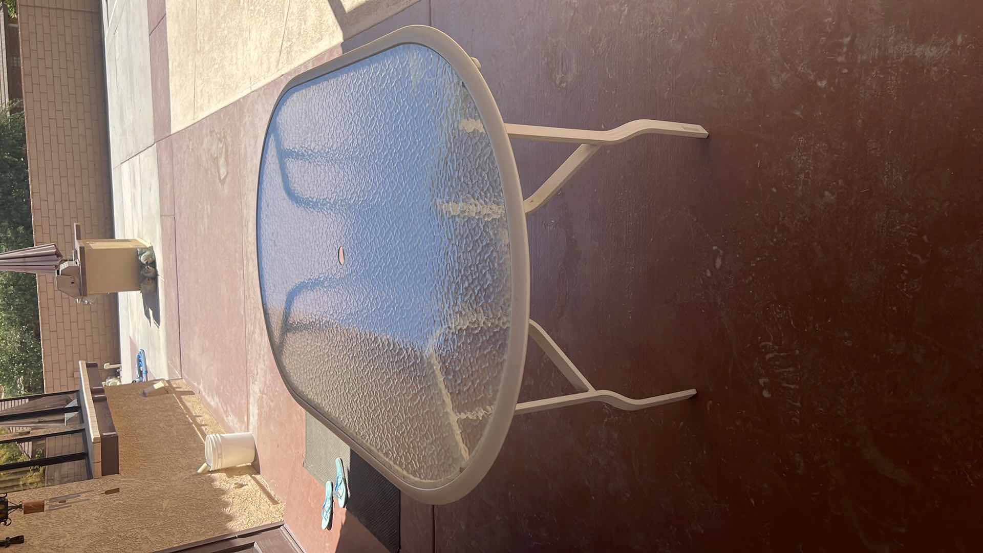 Photo 1 of ALUMINUM OUTDOOR TABLE 70" x 41" H28"