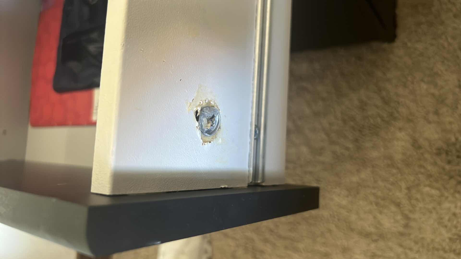 Photo 1 of BLACK WOOD 2 DRAWER FILE CABINET 16" x 20" H20"