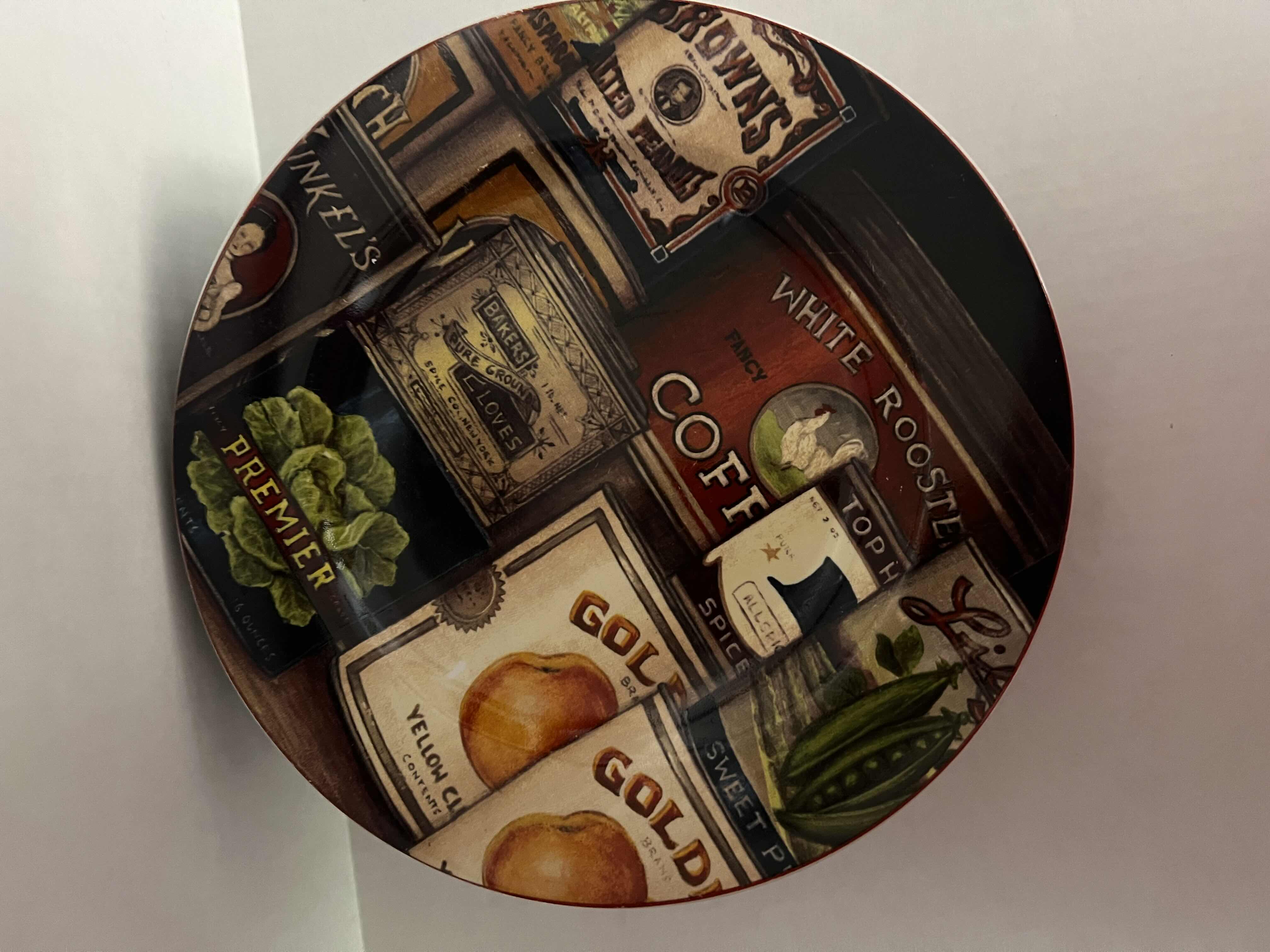 Photo 1 of 17 PCS- VINTAGE DAVID CARTER BROWN COLLECTION "HOMESTEAD PANTRY" DISHES (4 SALAD PLATES, 4 BOWLS, 9 DINNER PLATES) 