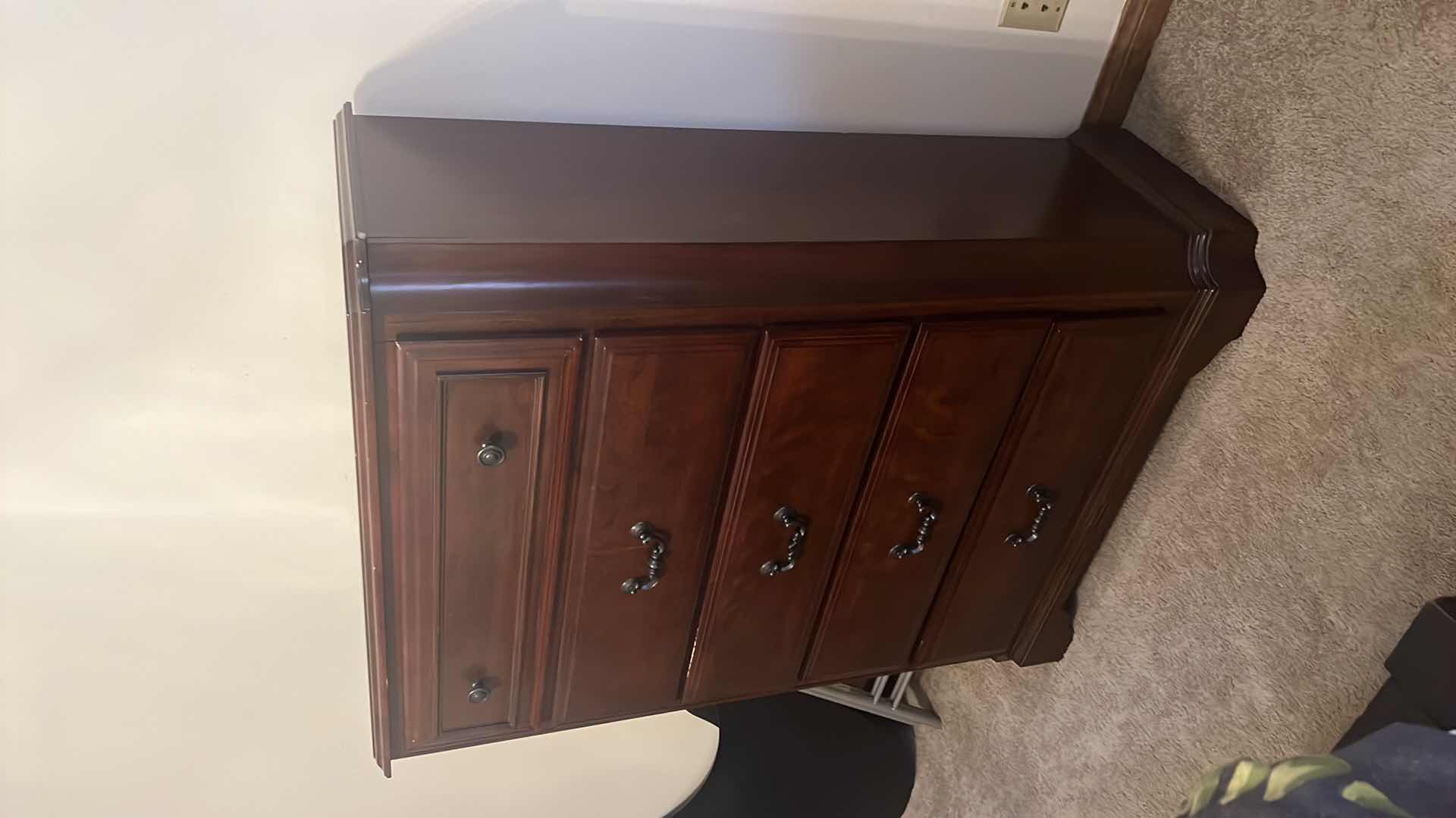 Photo 1 of MAHOGANY 5 DRAWER DRESSER 38" x 17" H39"