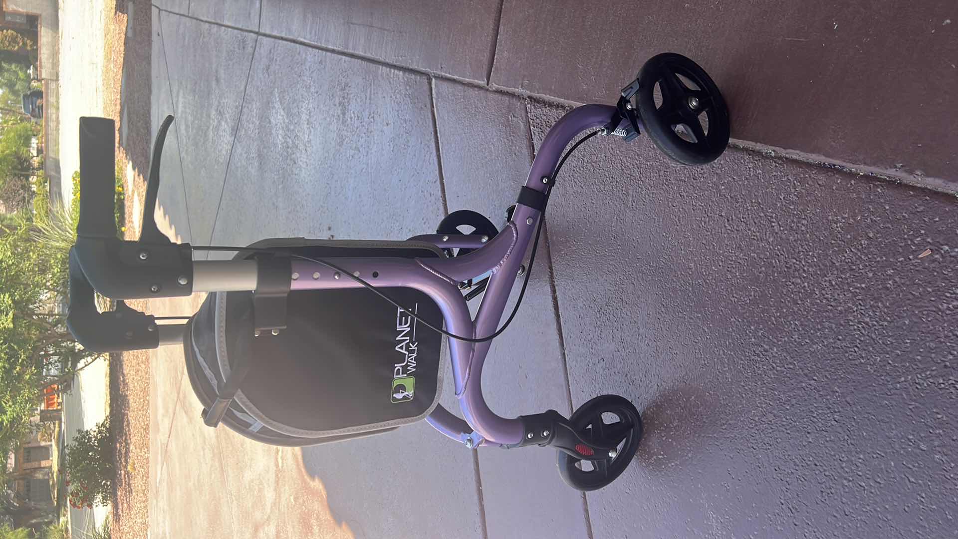 Photo 1 of PLANET WALK PREMIUM PURPLE 3 WHEEL ROLLATOR WALKER