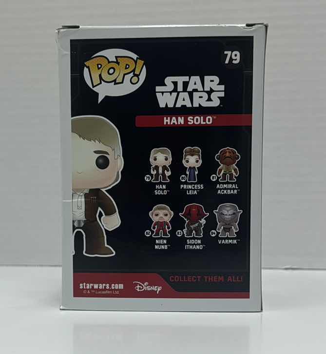 Photo 1 of NIB POP STAR WARS HAN SOLO BOBBLE HEAD