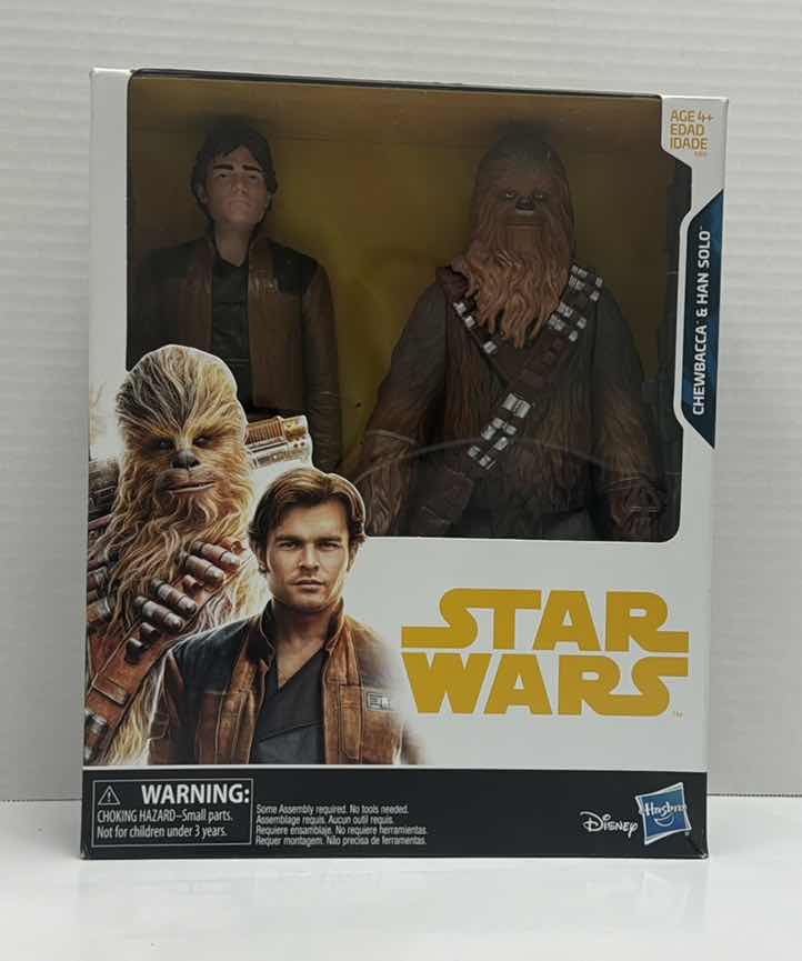 Photo 1 of NIB DISNEY HASBRO 10” CHEWBACCA AND HAN SOLO