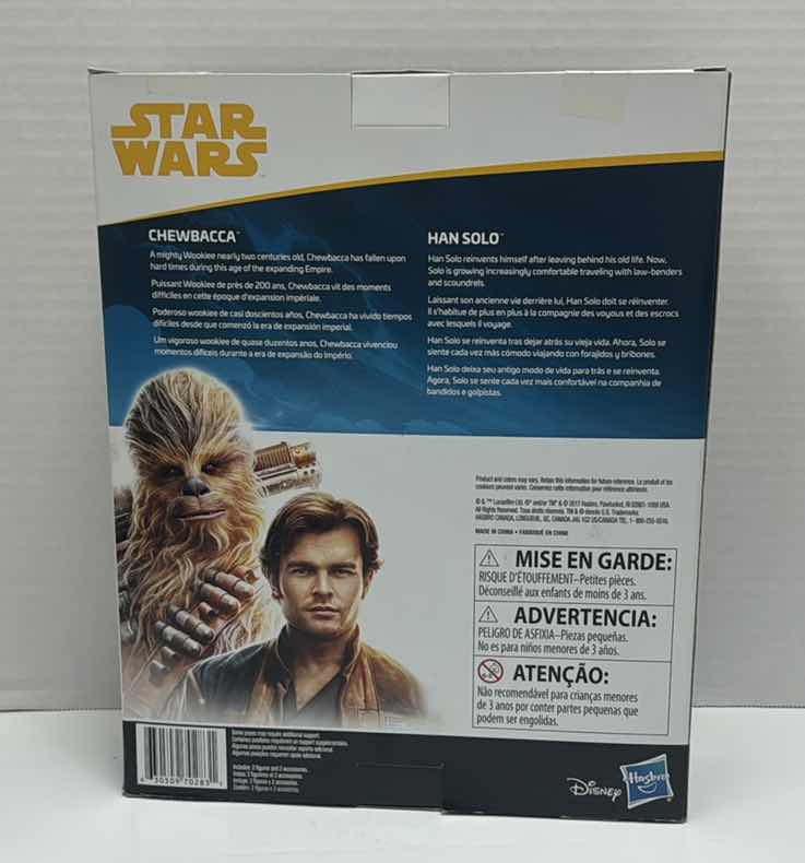 Photo 1 of NIB DISNEY HASBRO 10” CHEWBACCA AND HAN SOLO