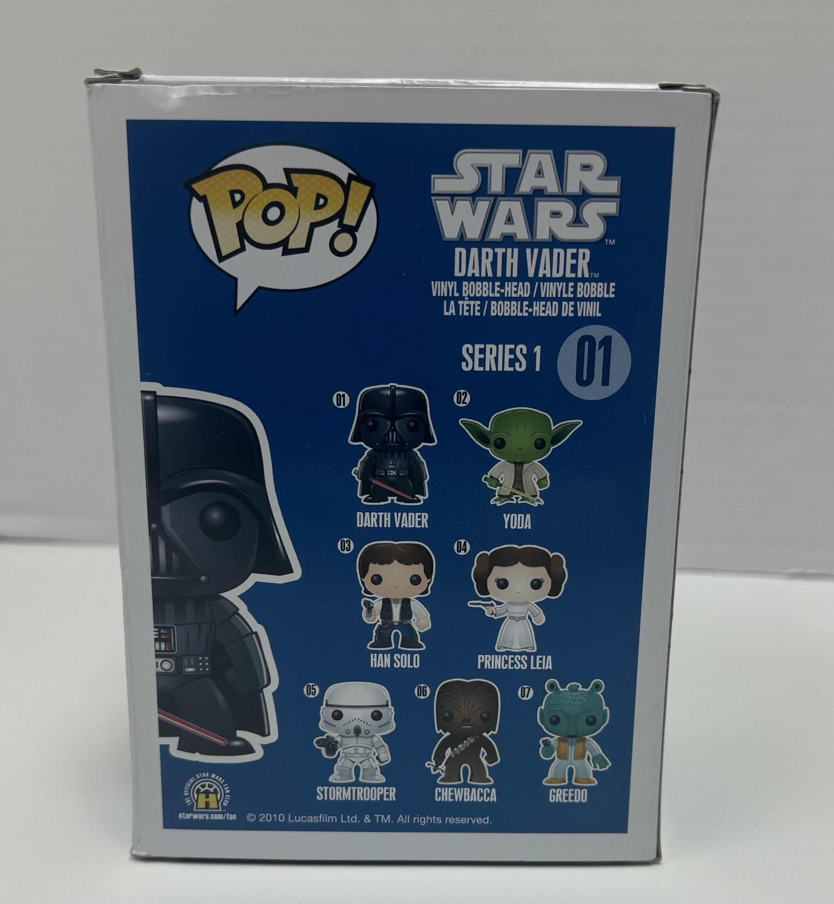 Photo 1 of NIB POP STAR WARS DARTH VADER BOBBLE HEAD