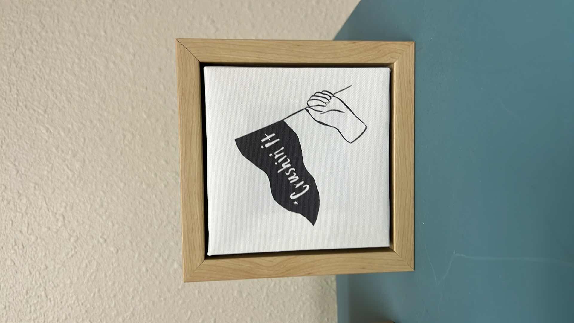 Photo 1 of 3-WOOD FRAMED WALL ARTS 6" x 6"