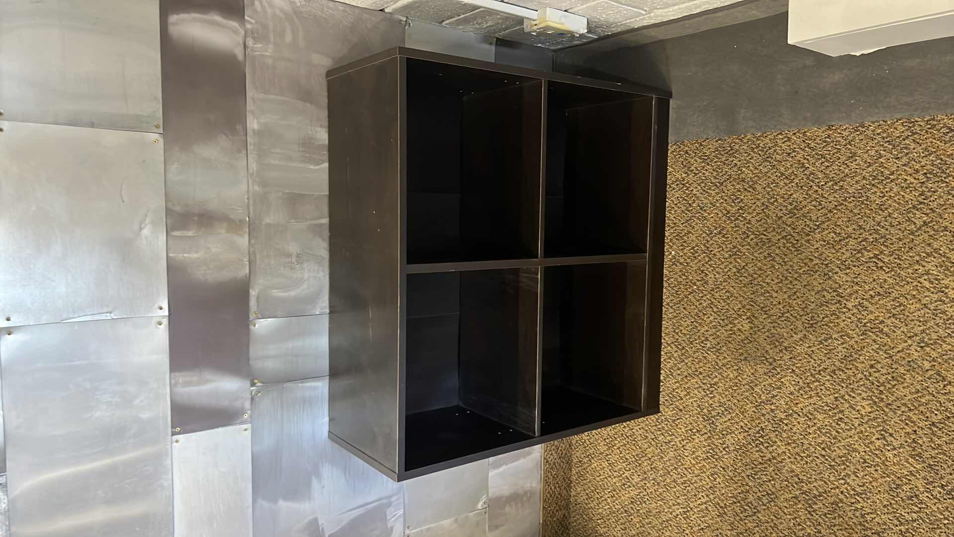 Photo 1 of IKEA BLACK 4 CUBBY SHELF UNIT  31" x 11" H29"