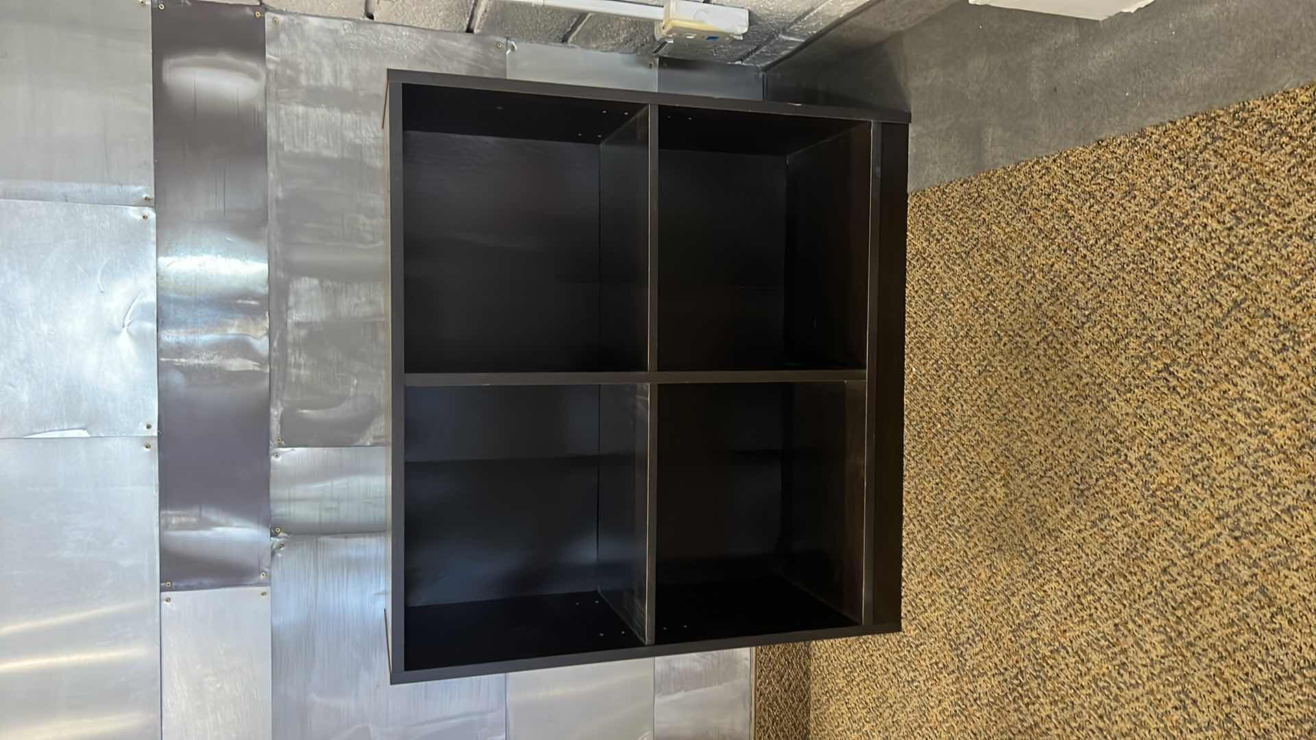 Photo 1 of IKEA BLACK 4 CUBBY SHELF UNIT  31" x 11" H29"