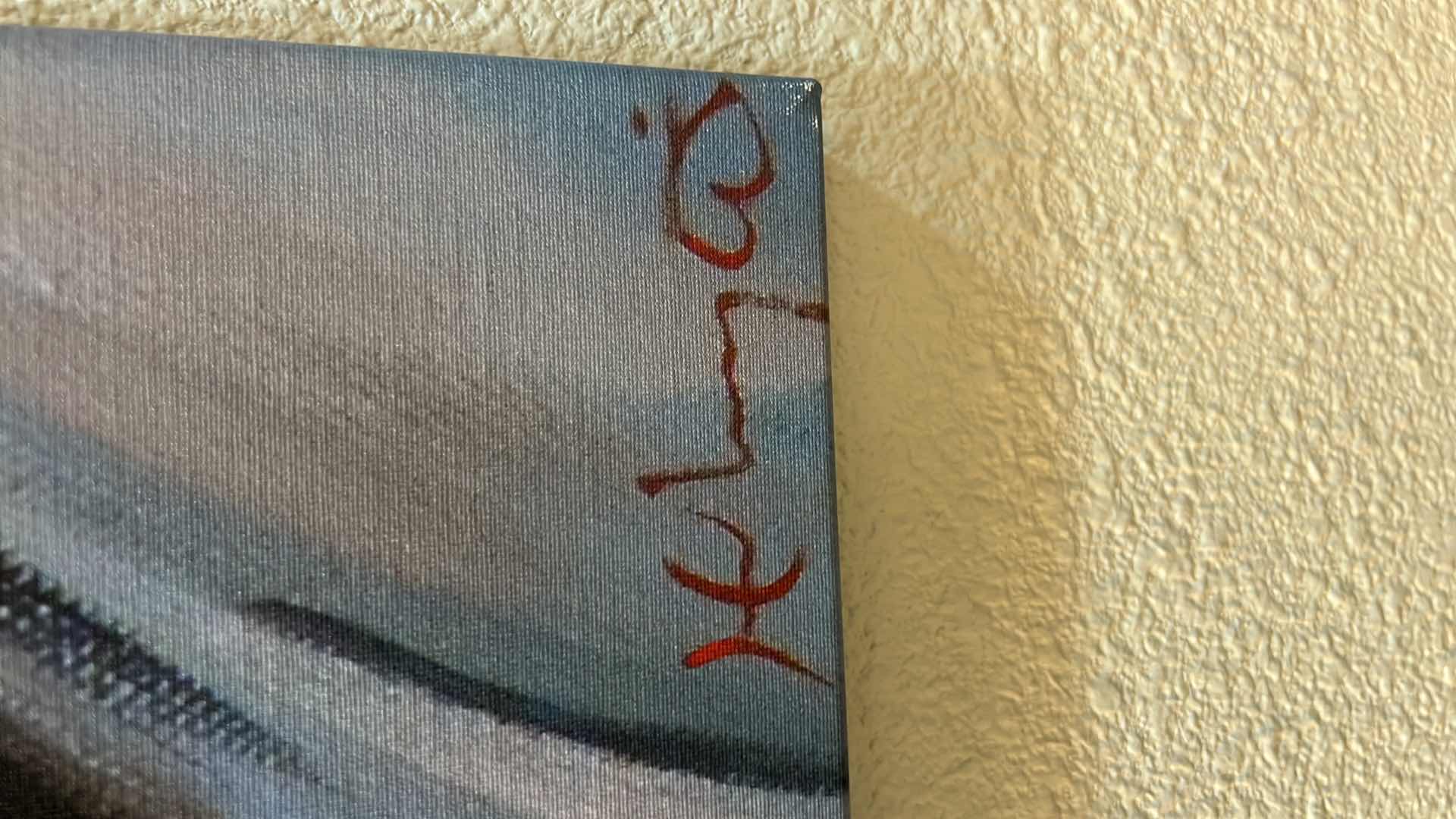 Photo 1 of BATMAN OIL ON CANVAS ARTIST SIGNED ARTWORK 26" x 18"