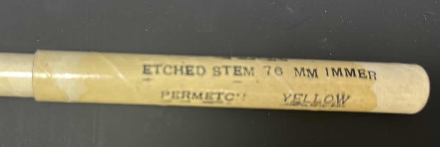 Photo 1 of PERMETCH YELLOW ETCHED STEM 76MM LAB THERMOSTAT 16”