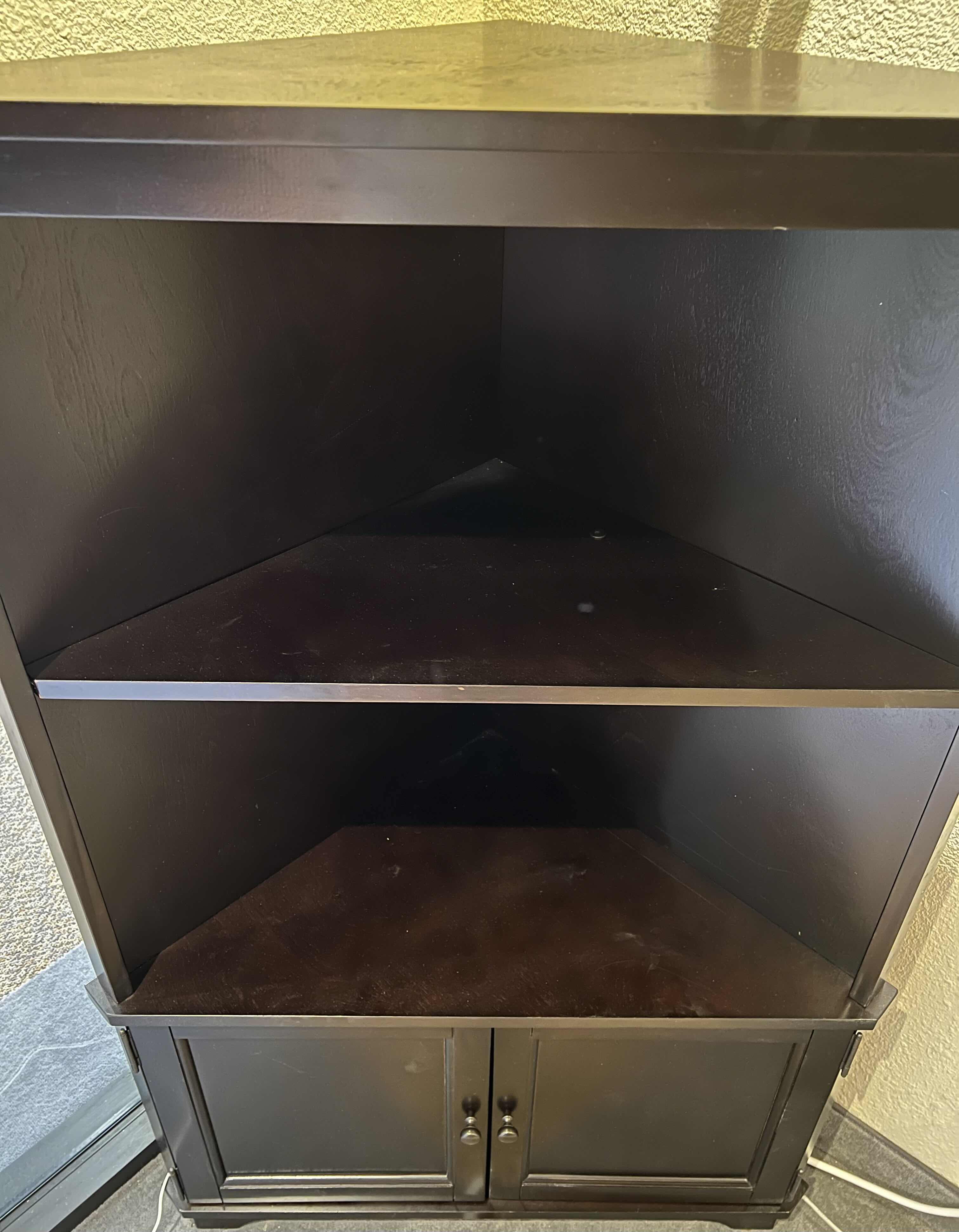 Photo 1 of FURNITURE OF AMERICA BERNAU 2 SHELVE ESPRESSO STAINED VENEER  BOOKCASE. 32” x 17” H52” 