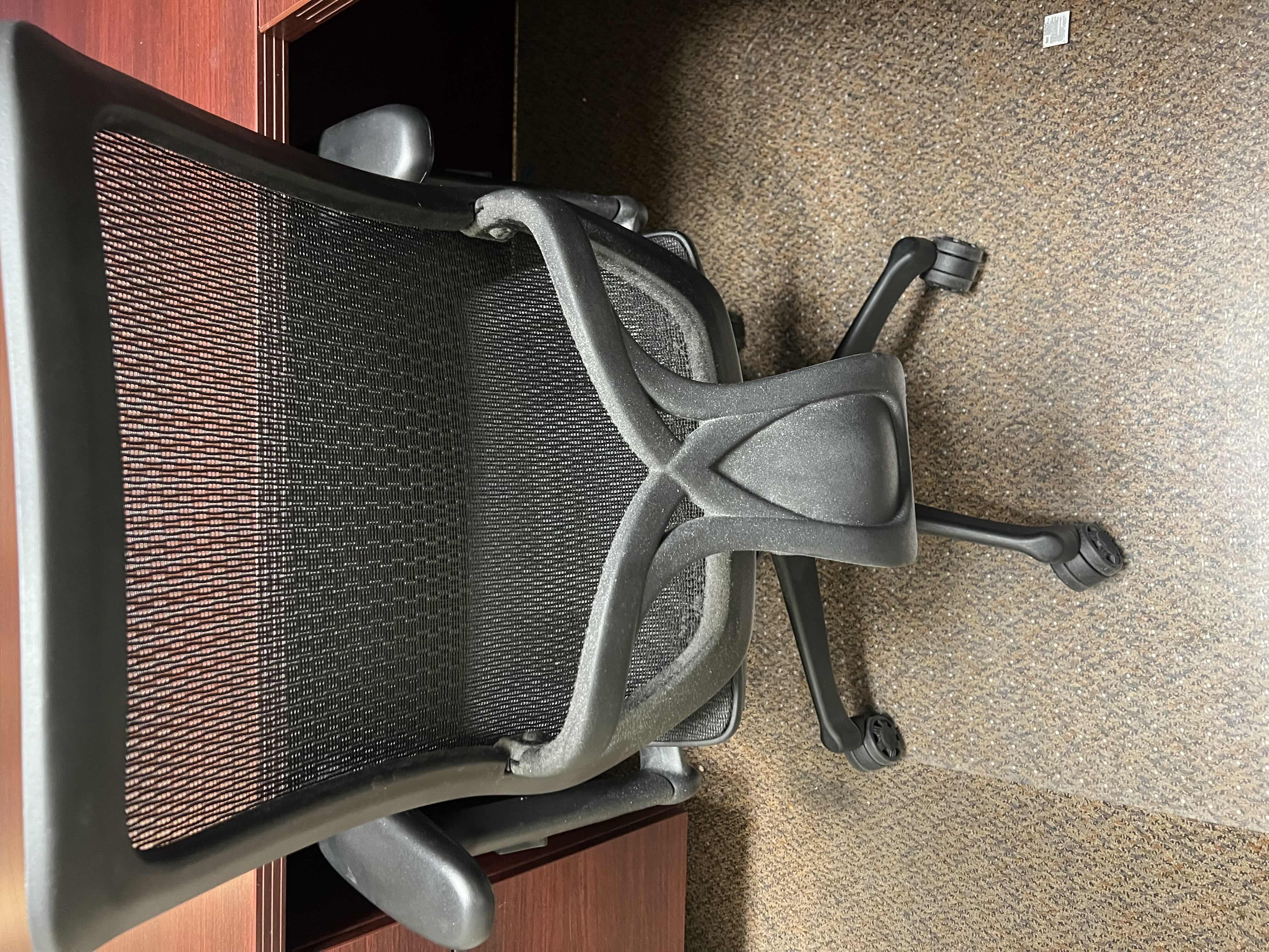 Photo 1 of BLACK W MESH ERGONOMIC SWIVEL OFFICE CHAIR