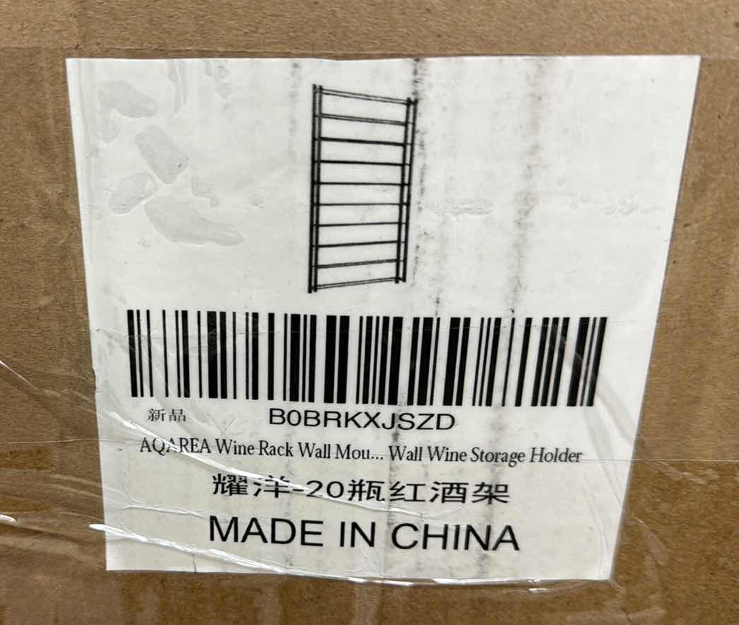 Photo 1 of NIB AQAREA HANGNG WINE RACK WALL MOUNT 