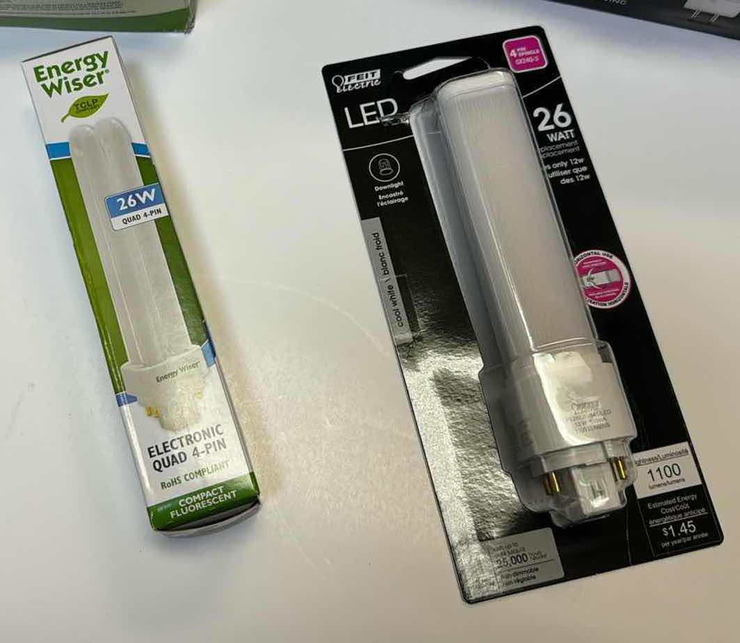 Photo 1 of BOX OF ASSORTED LIGHT BULBS NIB