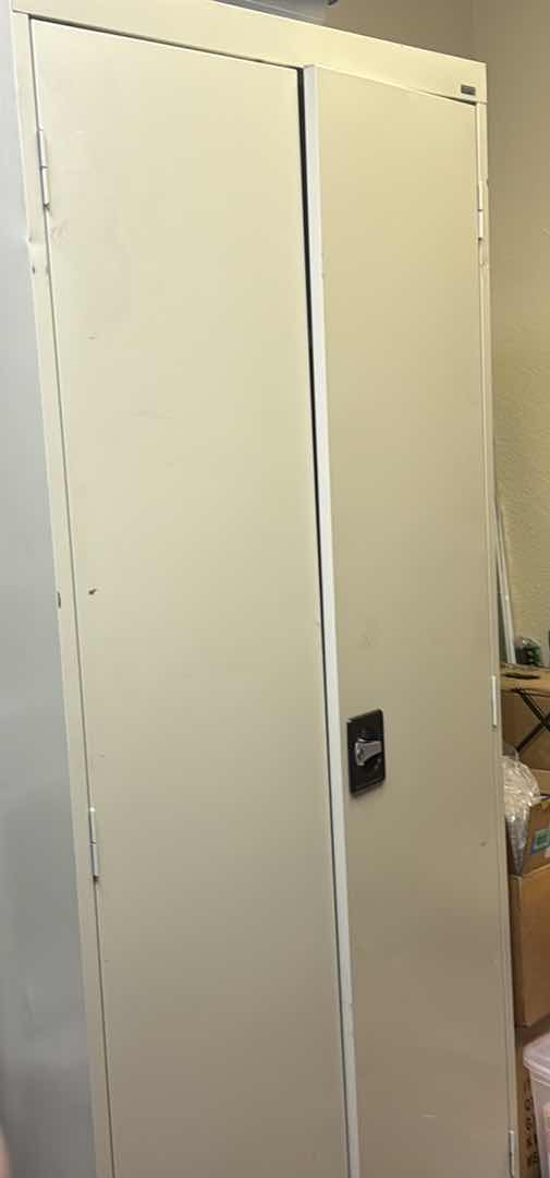 Photo 1 of METAL LOCKER ARMOIRE CABINET 36”X 78” (CONTENTS NOT INCLUDED)