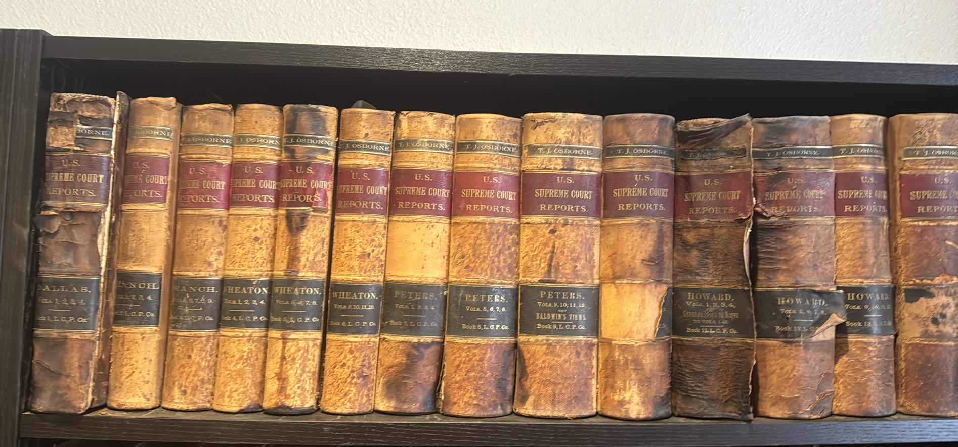 Photo 1 of 7-RARE ANTIQUE "SUPREME COURT SUPREME COURT REPORTS" PUBLISHED 1878, VOLUMES 14-20 ONLY (ADDITIONAL VOLUMES SOLD SEPARATELY)