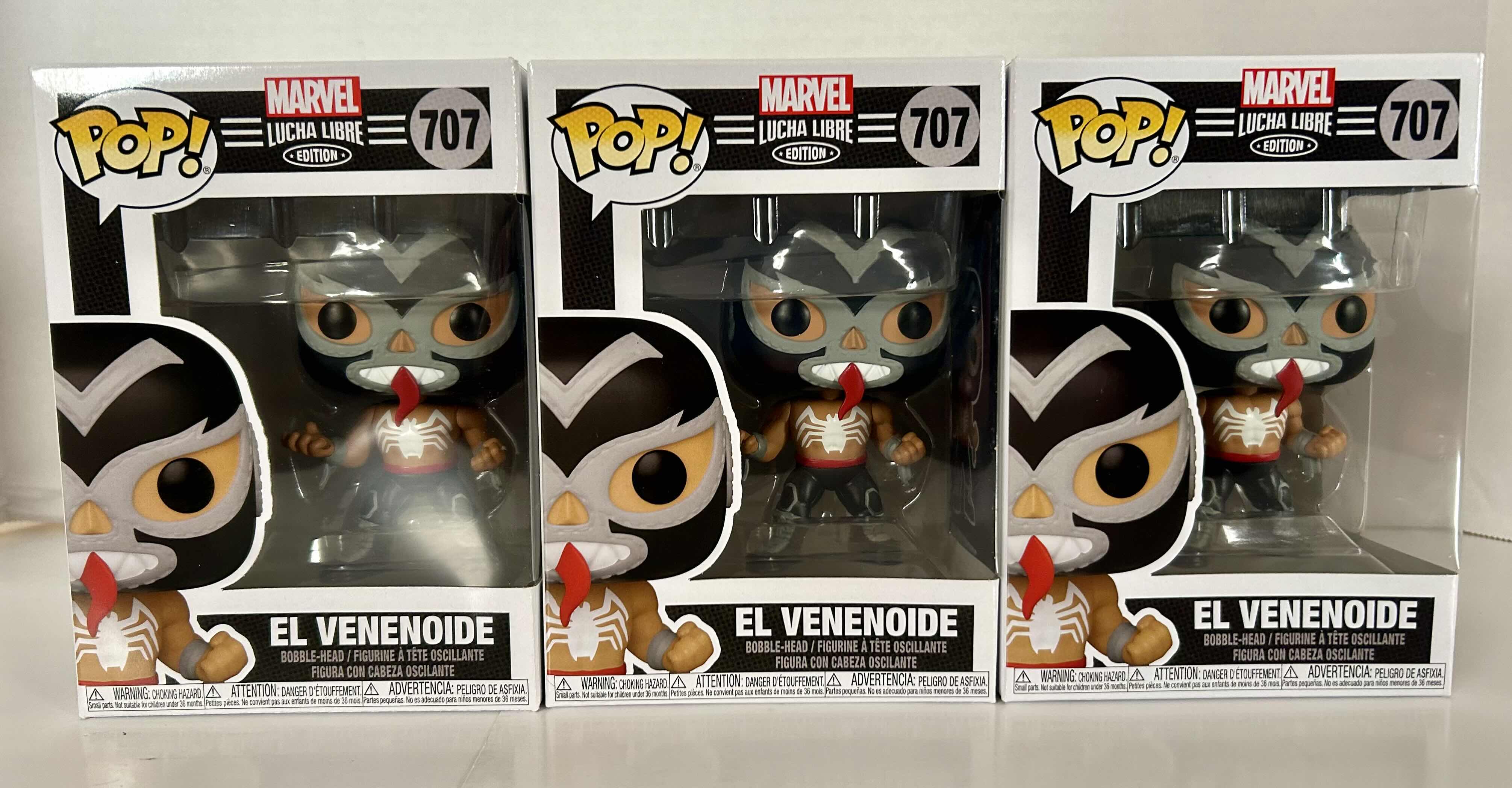 Photo 3 of FUNKO POP! MARVEL LUCHA LIBRE: EL VENENOIDE #707
3 PER CASE