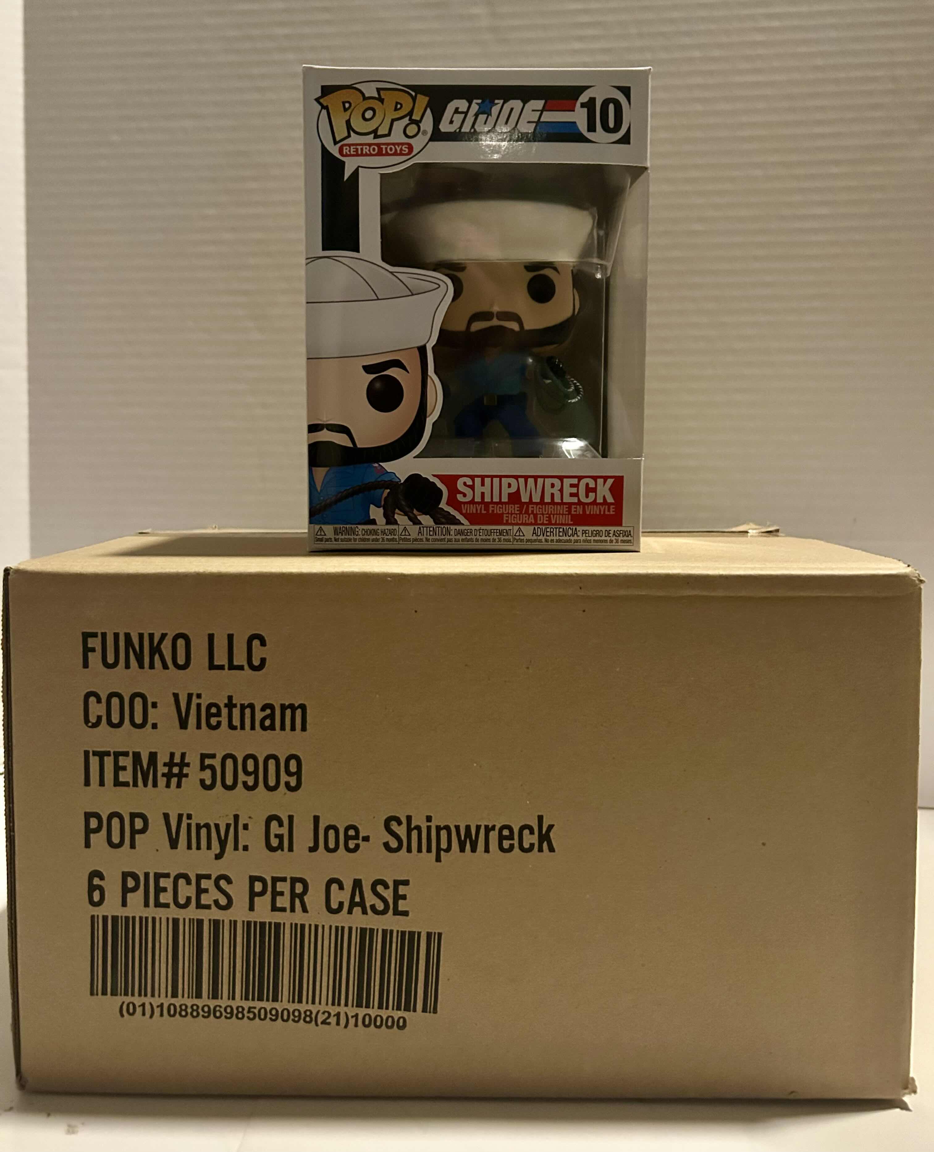 Photo 1 of FUNKO POP! GI JOE: SHIPWRECK #10
6 PER CASE