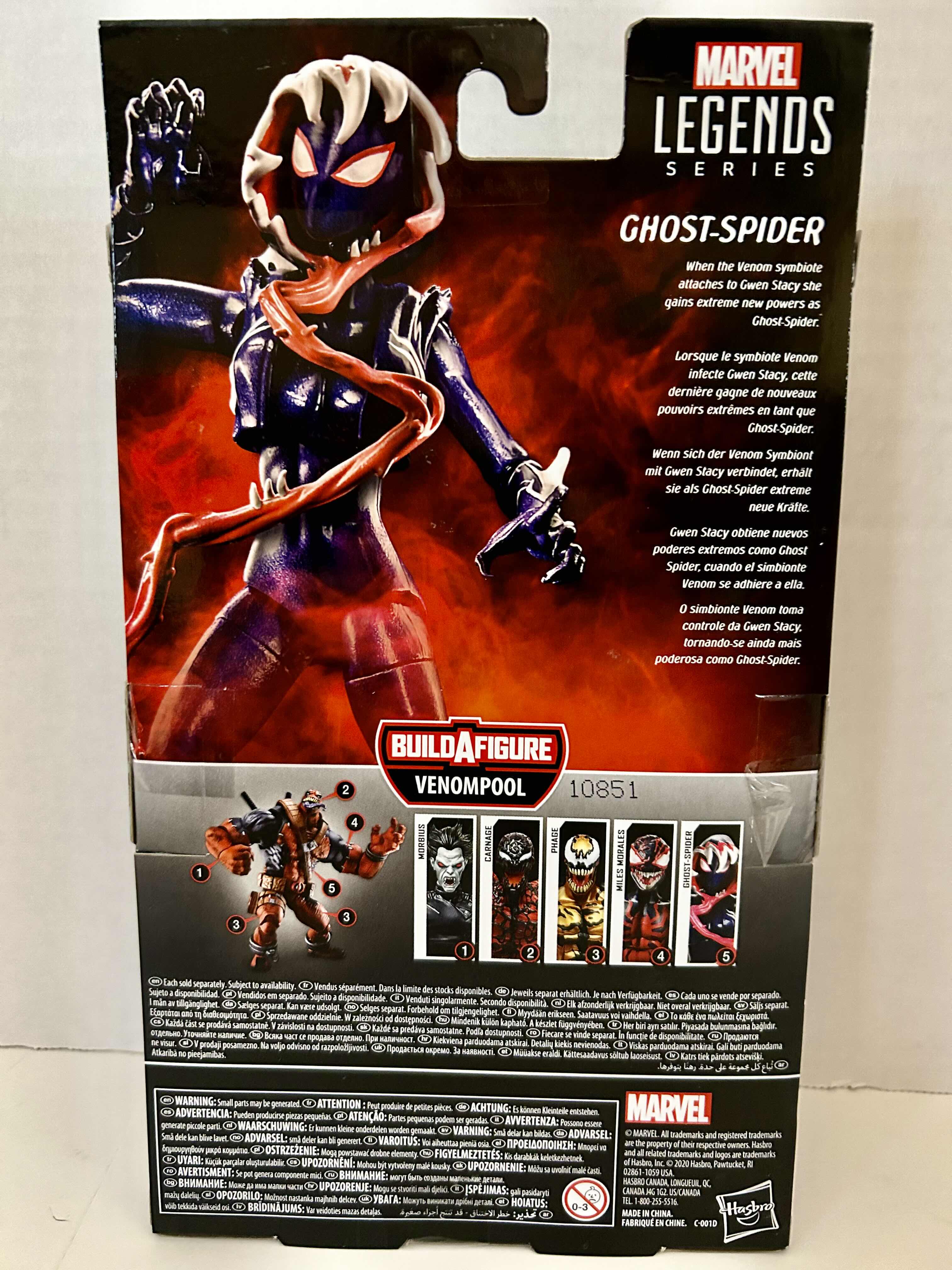 Photo 1 of HASBRO: LEGENDS SERIES: MARVEL: SPIDER-MAN: MAXIMUM VENOM: GHOST SPIDER
