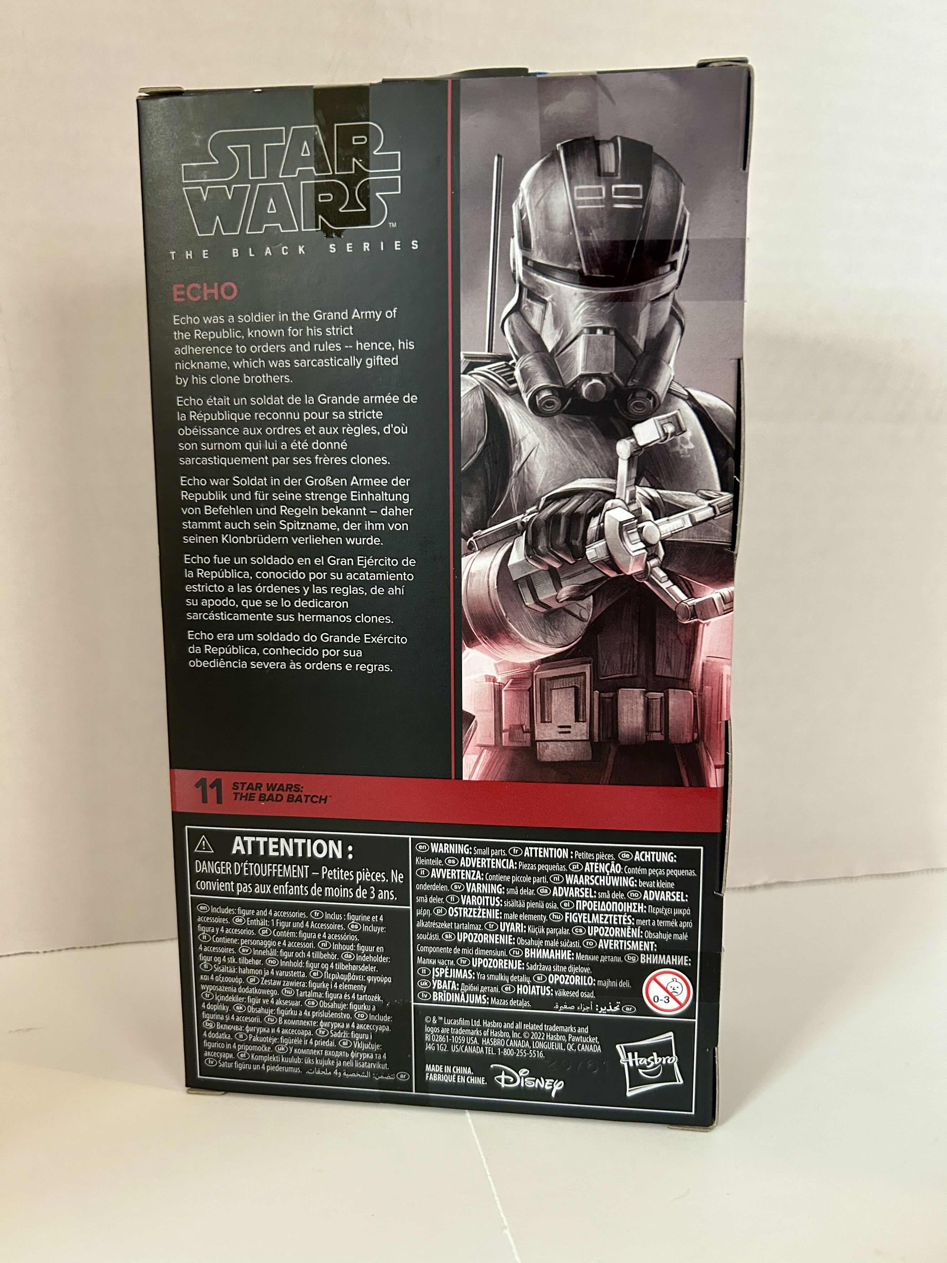 Photo 1 of HASBRO: STAR WARS: THE BLACK SERIES: THE BAD BATCH: ECHO