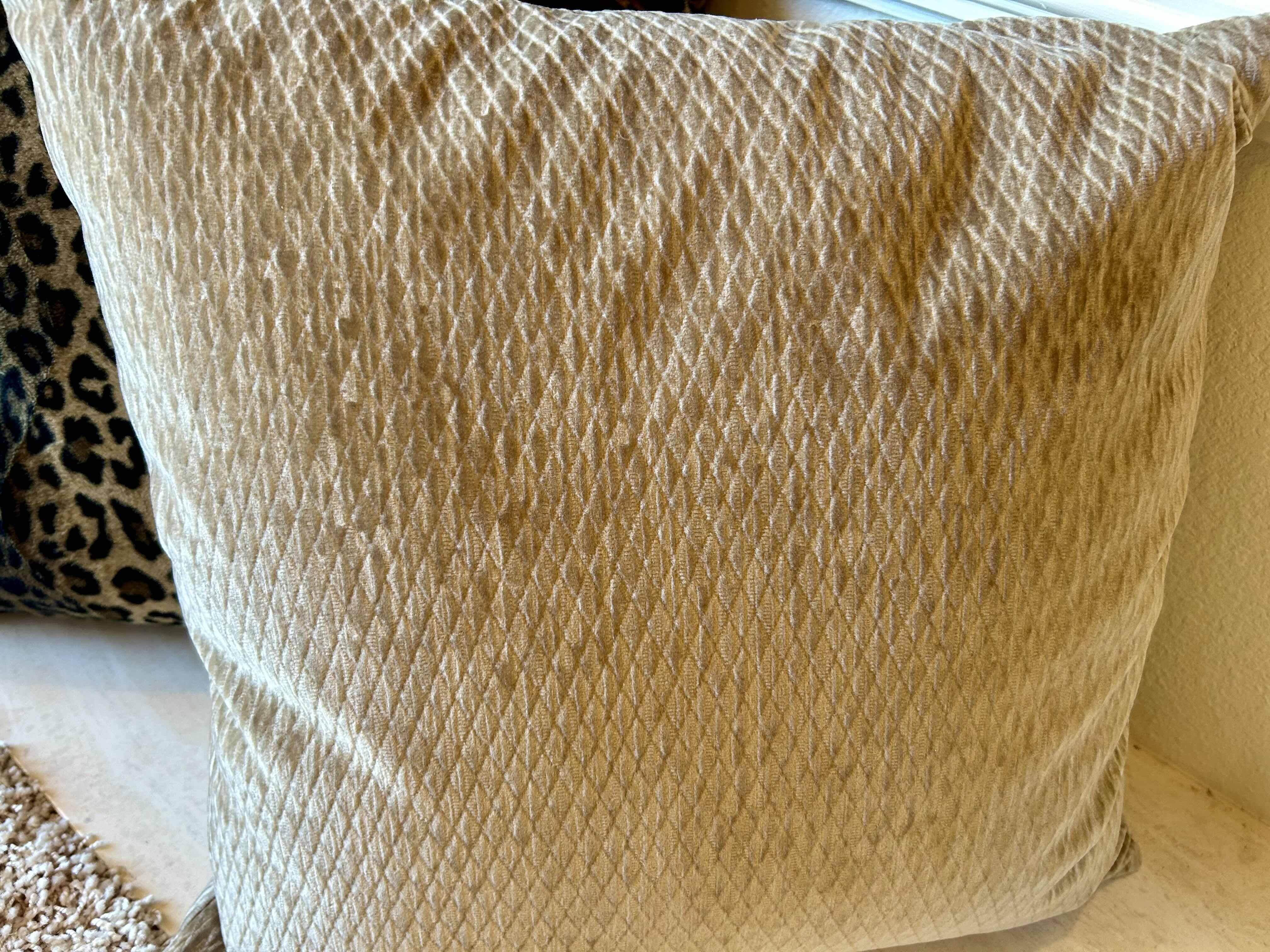 Photo 1 of 3 DECORATIVE ACCENT PILLOWS: (2) LEOPARD PRINT 20”X 24” AND (1) BIEGE ACCENT PILLOW 18” X 20”