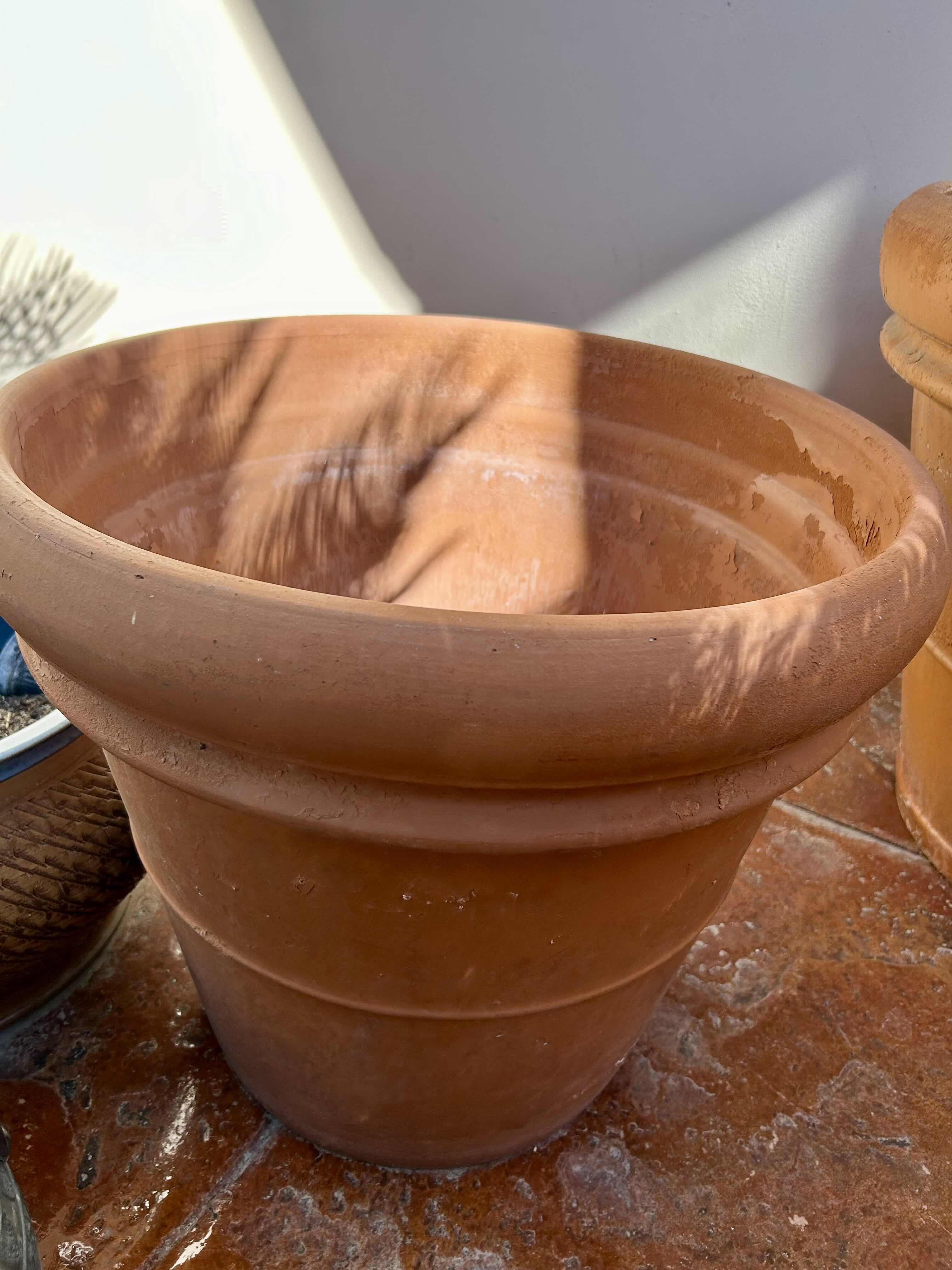 Photo 1 of EMPTY TERRACOTTA PATIO PLANTER 21” H