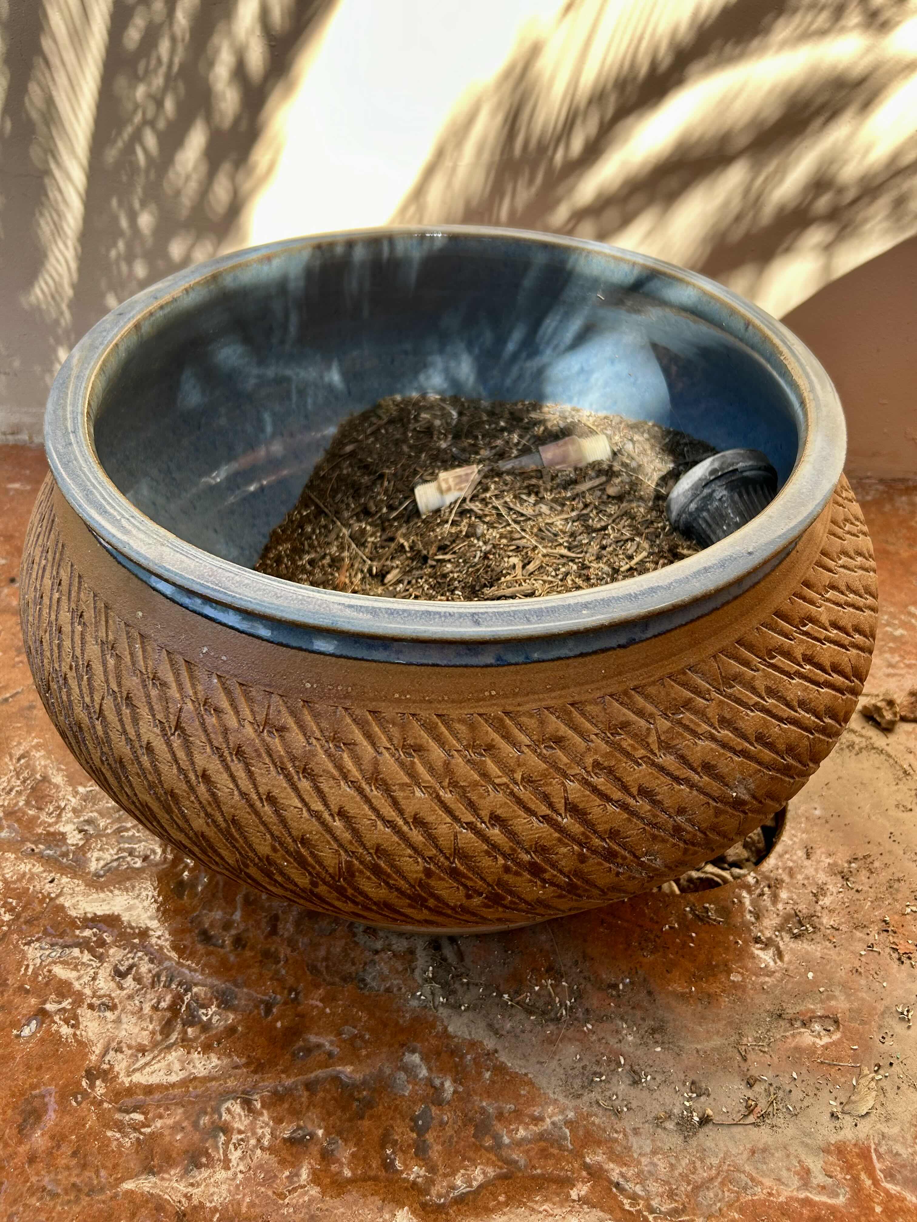 Photo 1 of CERAMIC PATIO PLANTER 12”H