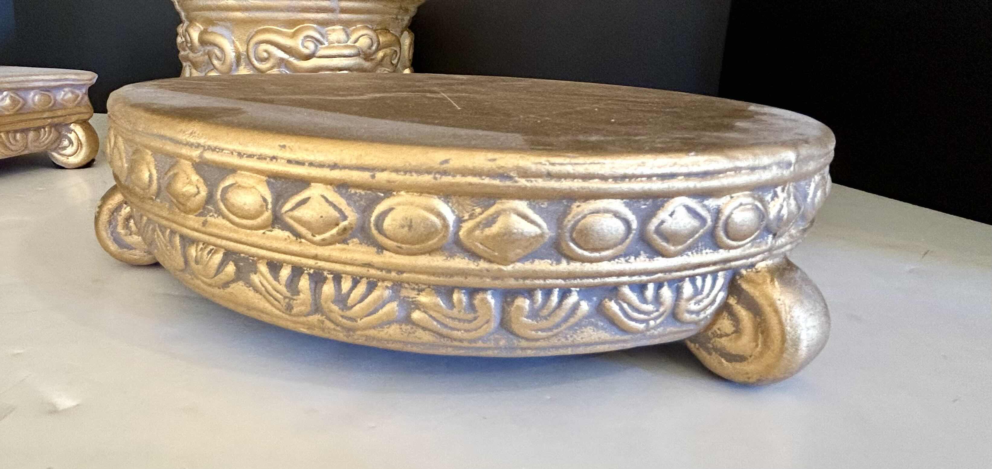 Photo 1 of 3 GOLD CERAMIC STANDS