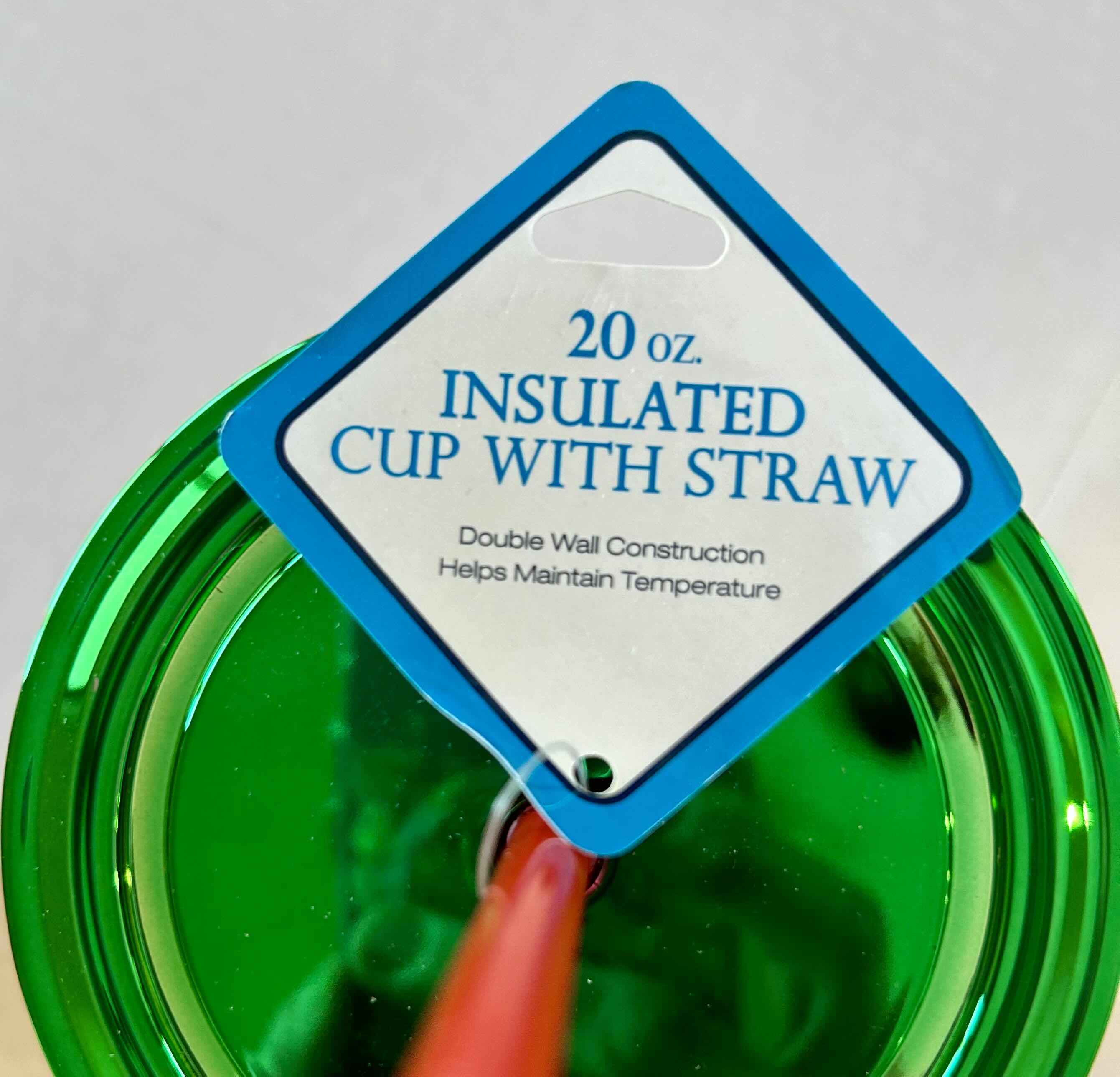 Photo 1 of A CHRISTMAS STORY - LEG LAMP 20 OZ INSULATED ACRYLIC CUP WITH RED STRAW