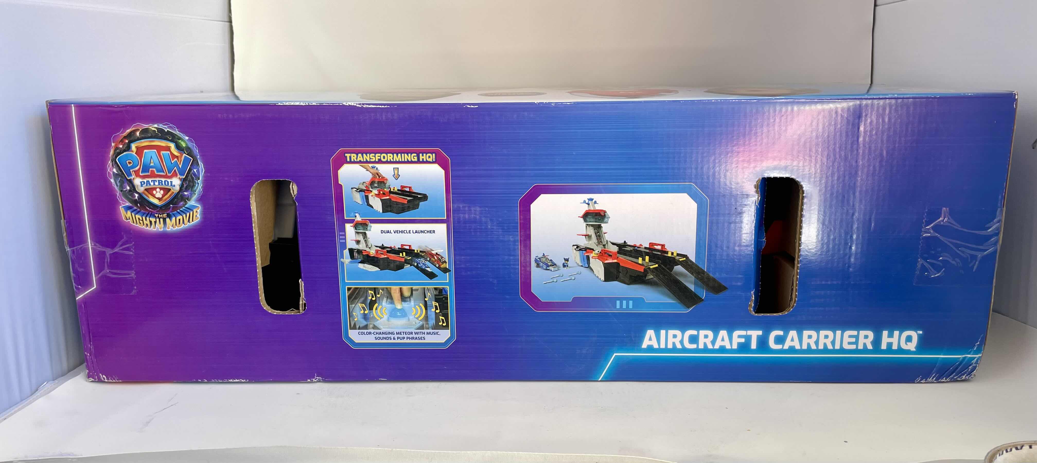 Photo 1 of BRAND NEW PAW PATROL: THE MIGHTY MOVIE, AIRCRAFT CARRIER HQ PLAYSET CHILDREN'S TOY