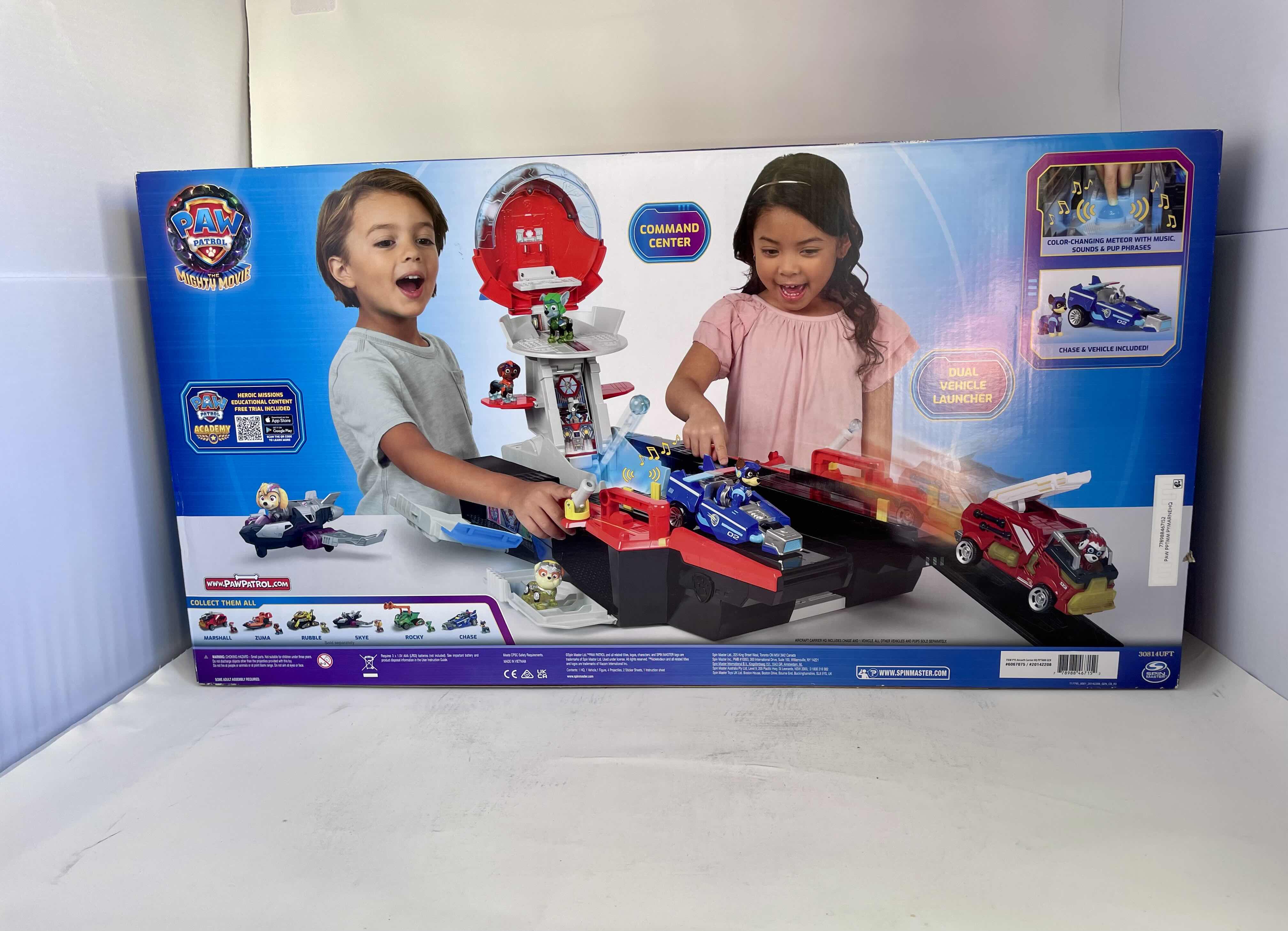 Photo 1 of BRAND NEW PAW PATROL: THE MIGHTY MOVIE, AIRCRAFT CARRIER HQ PLAYSET CHILDREN'S TOY