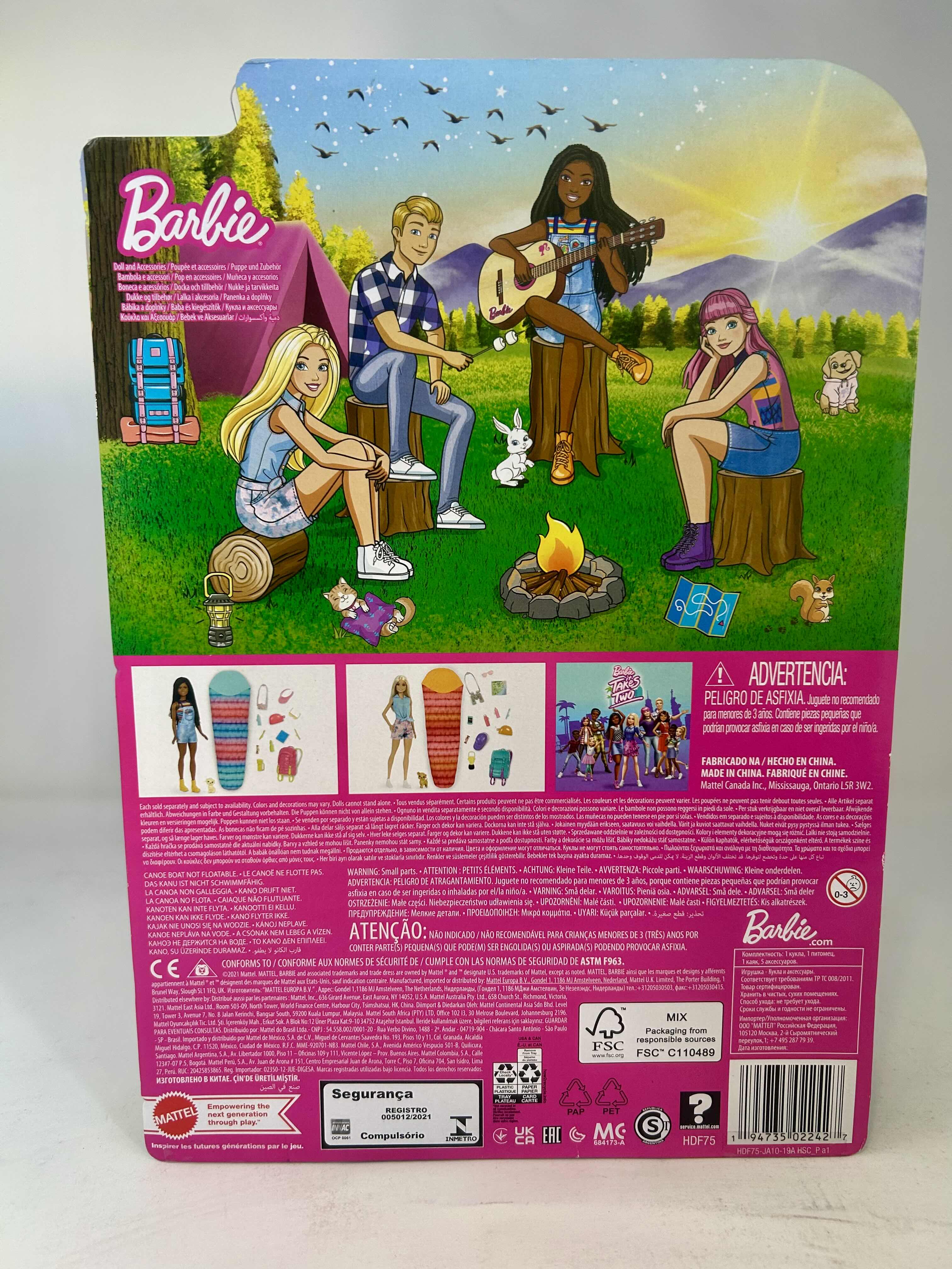 Photo 1 of BRAND NEW BARBIE IT TAKES TWO DOLL & Accessories, PLAYSET WITH KAYAK, PUPPY& MORE