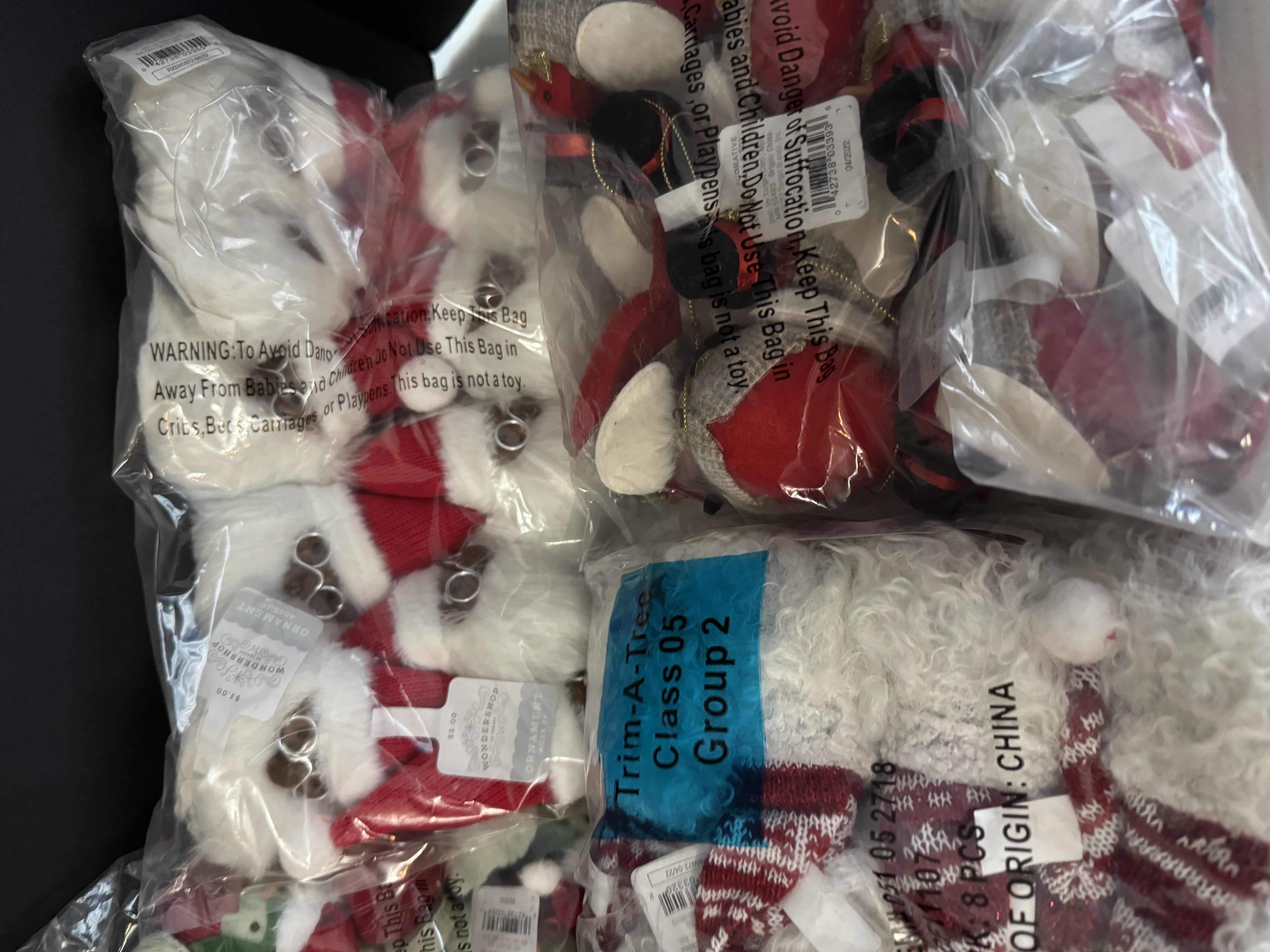 Photo 1 of BRAND NEW ASSORTMENT OF CHRISTMAS HOLIDAY DECORATIONS SANTA GNOMES CARDINALS