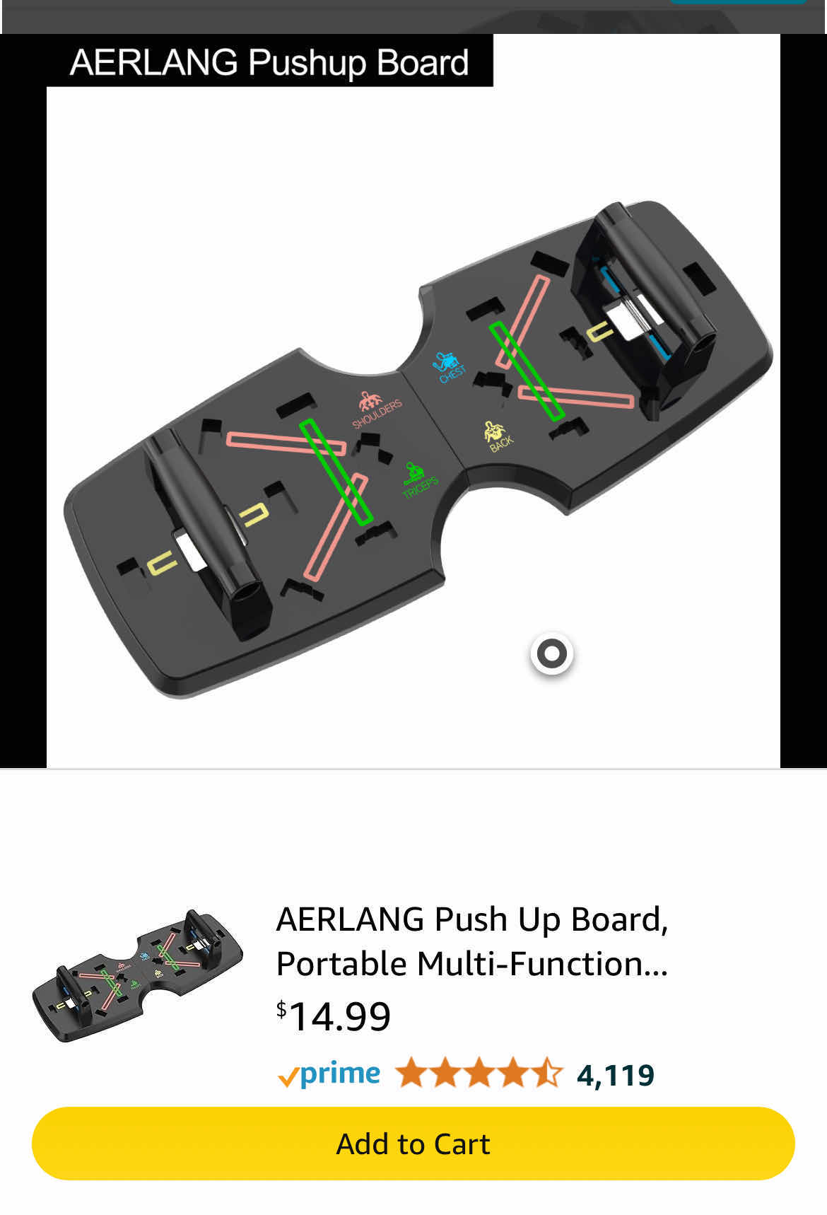Photo 1 of AERLANG PUSH UP BOARD
