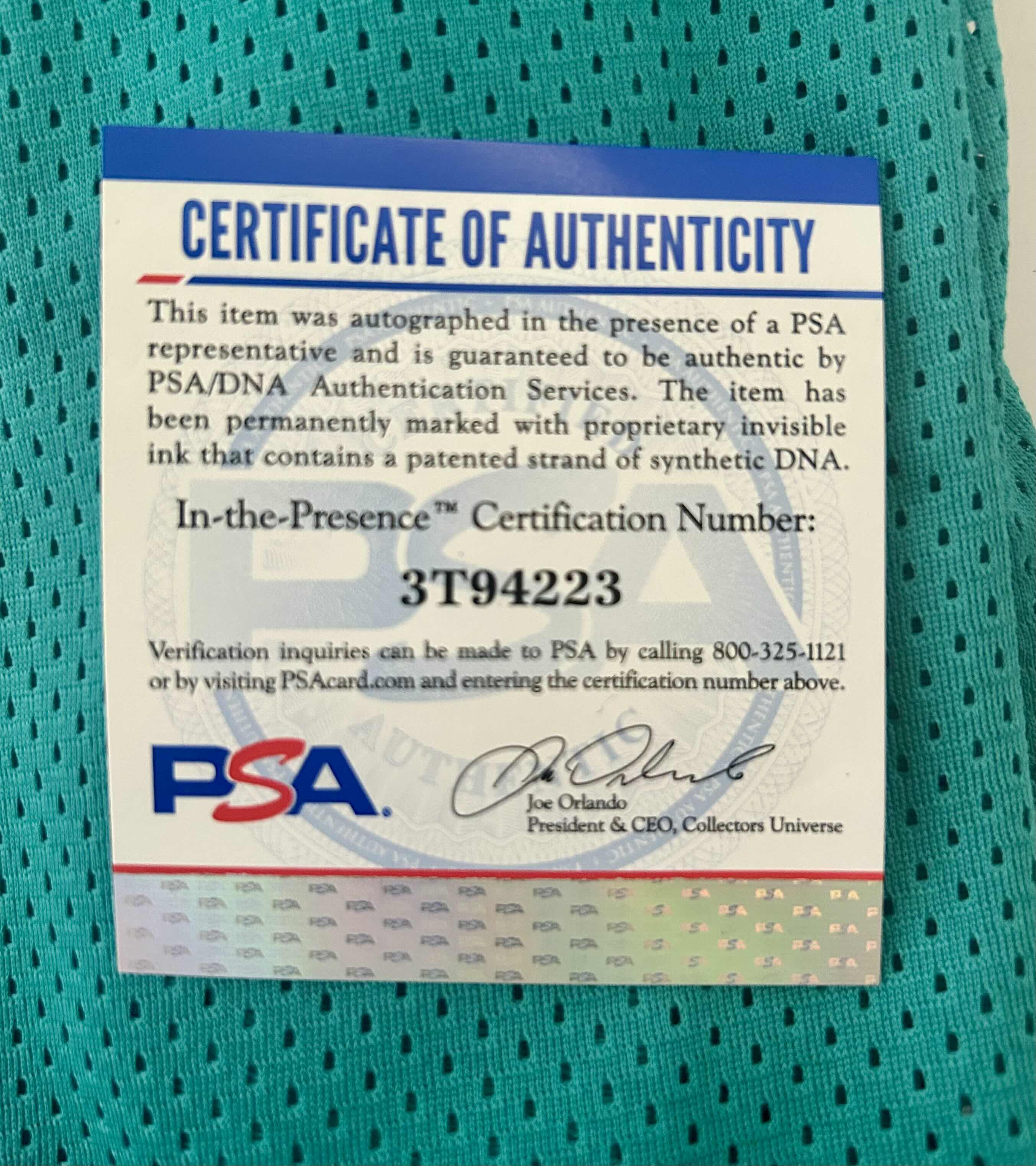 Photo 1 of AUTOGRAPHED LARRY JOHNSON NBA JERSEY