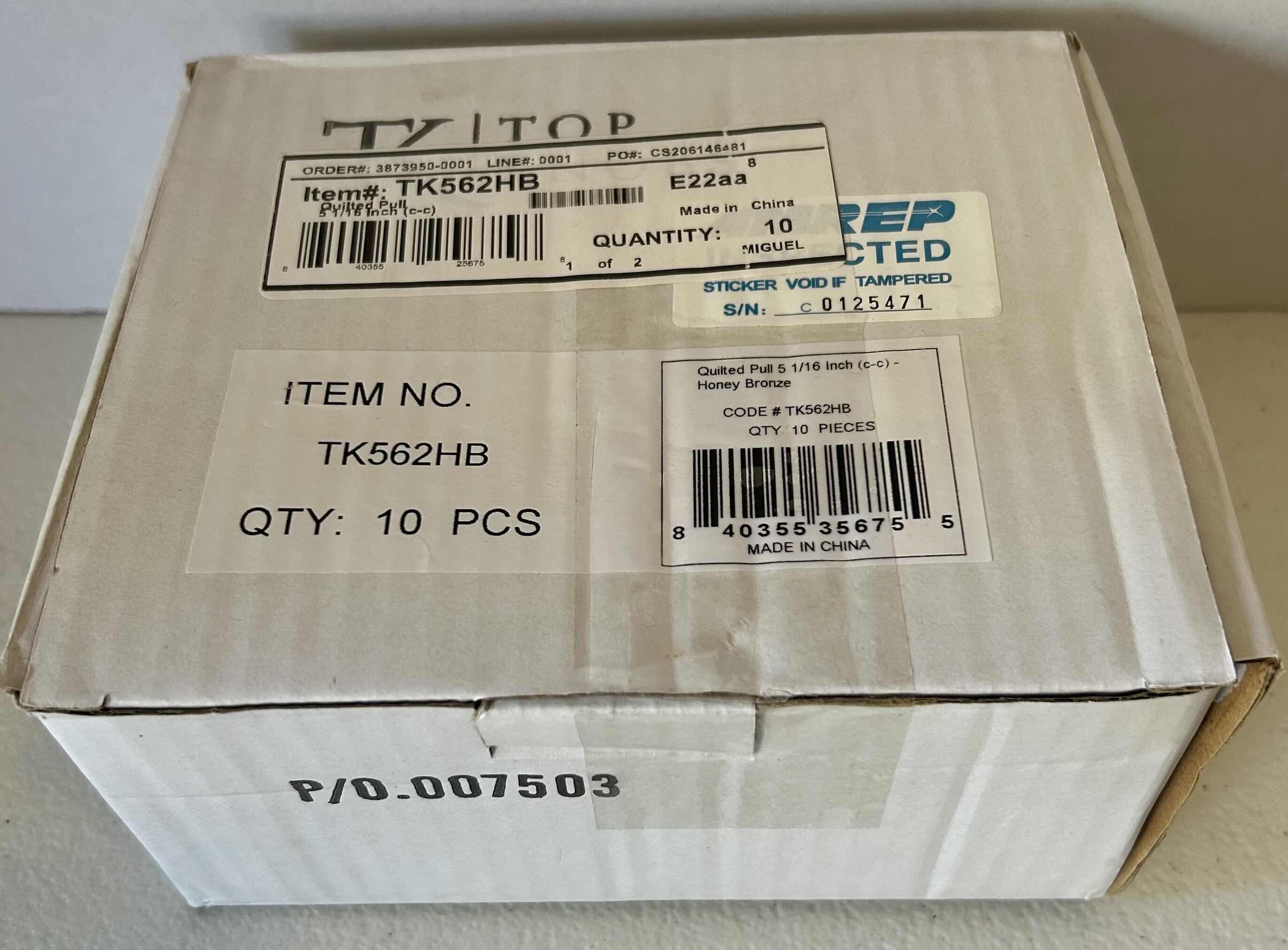Photo 1 of BRAND NEW 10 - TK562HB CABINET HANDLES HONEY BRONZE