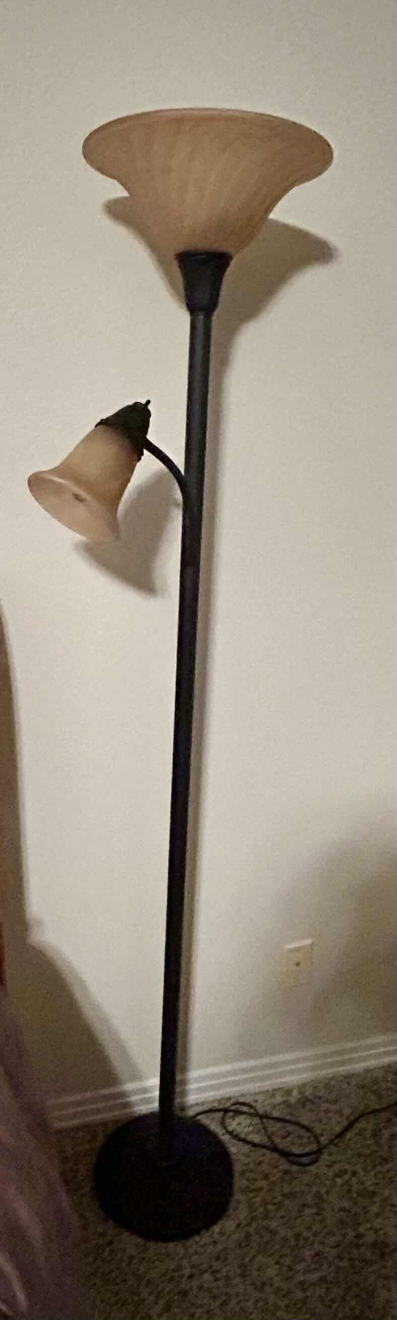 Photo 1 of 2 LIGHT H 71” BLACK FLOOR LAMP