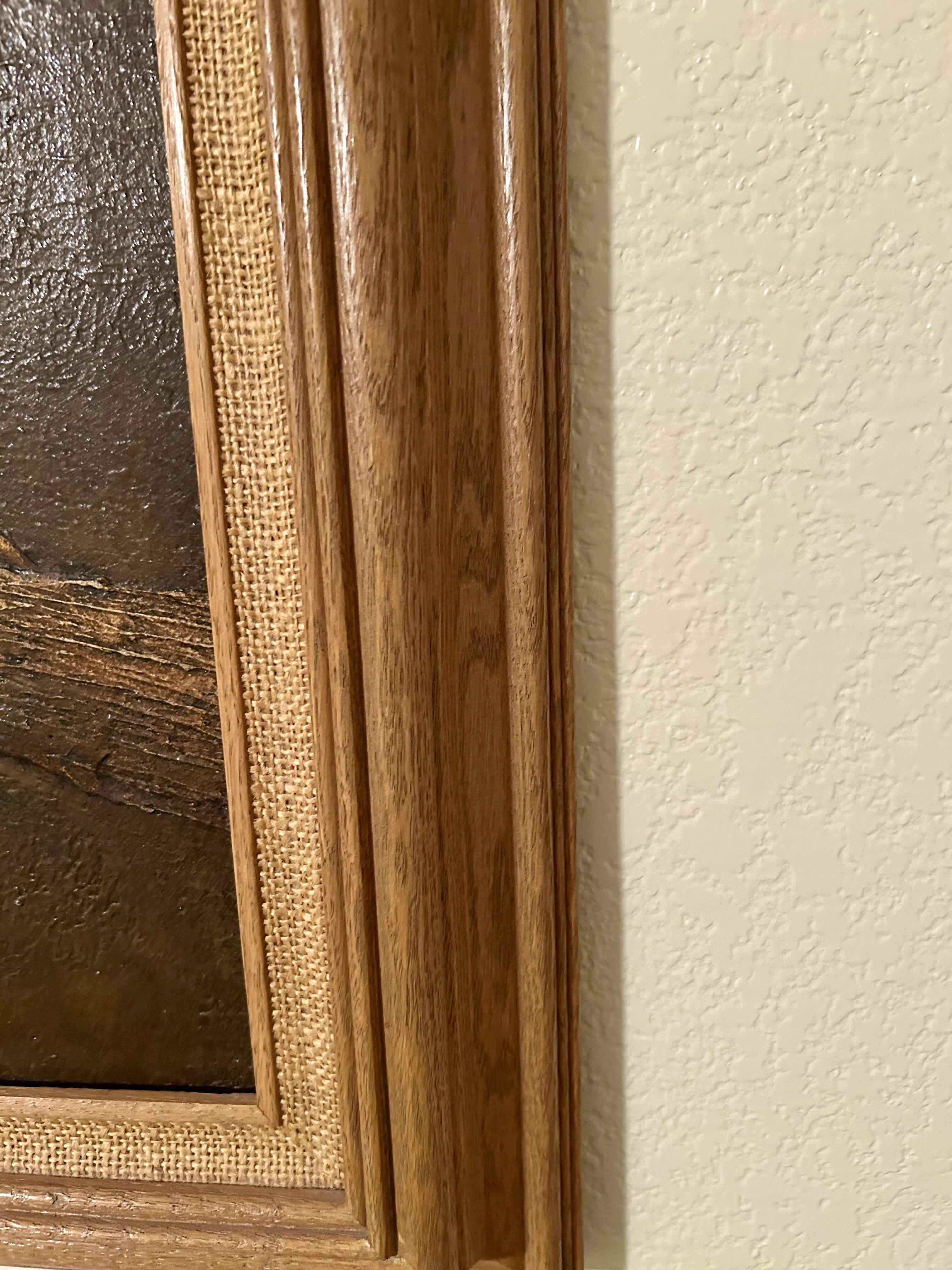 Photo 1 of ARTWORK HAWK PICTURE 26” X 29.5” WOOD FRAME PAINTED BY COOPER