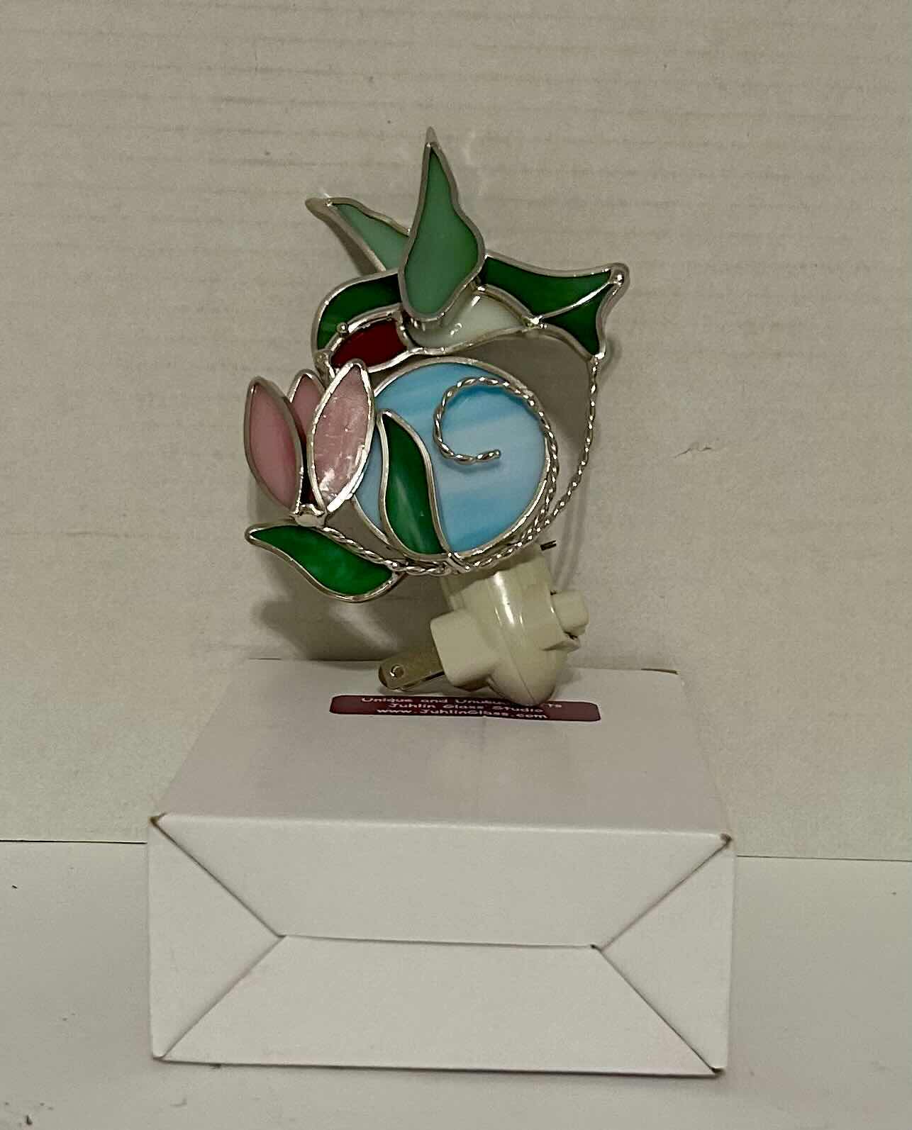 Photo 1 of ASSORTED HOME DECOR 9” VASE, CANDLE HOLDER, AND NIGHTLIGHT